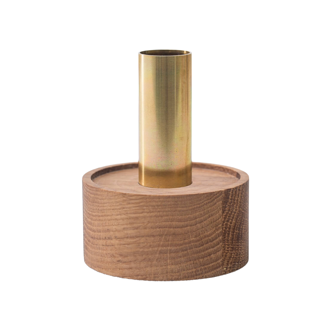 Kerzenhalter ENLIGHTENMENT Eiche mit Messing