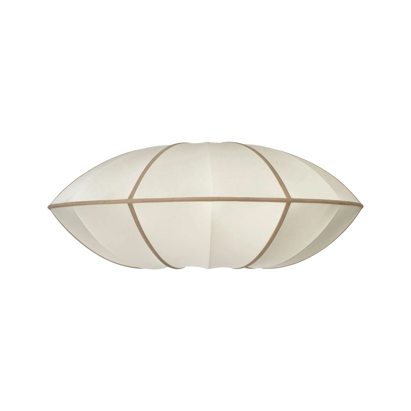 UFO lampshade broken white with amber