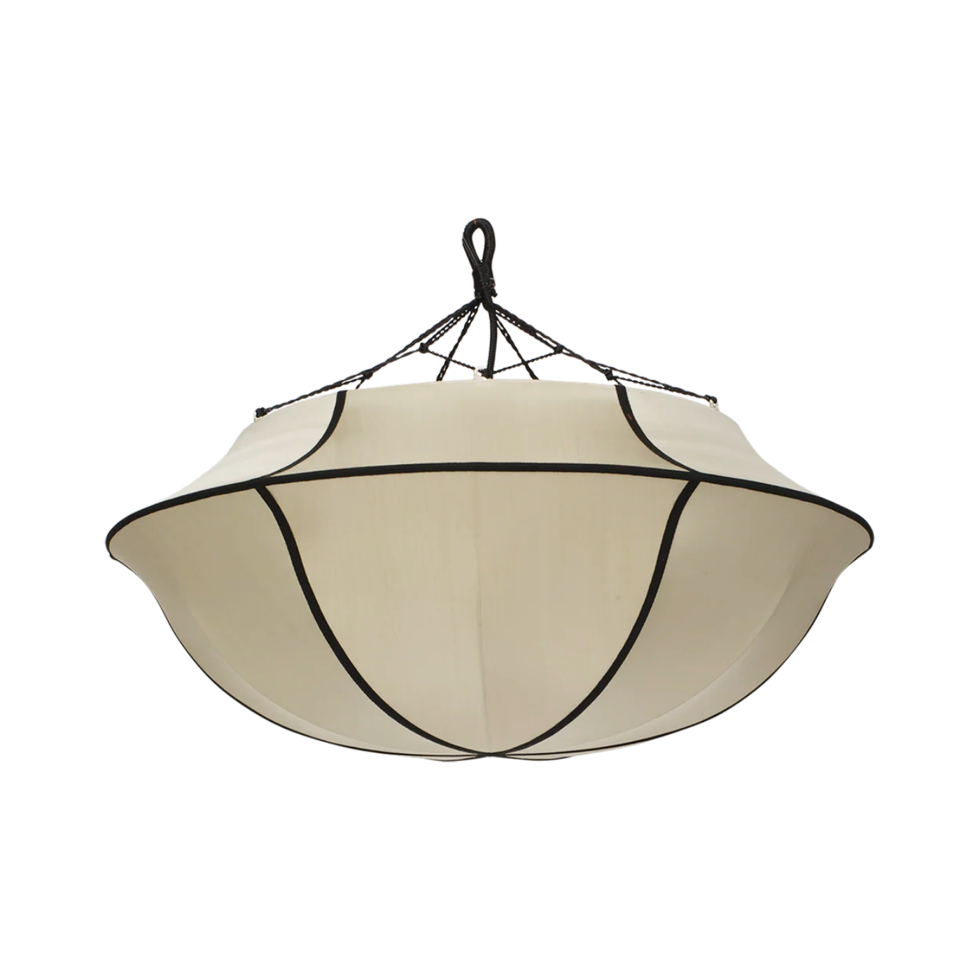 Beige UMBRELLA lampenkap met zwart