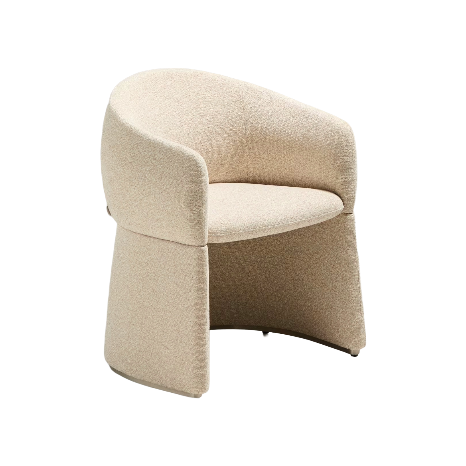 Upholstered chair BOSCA beige chenille