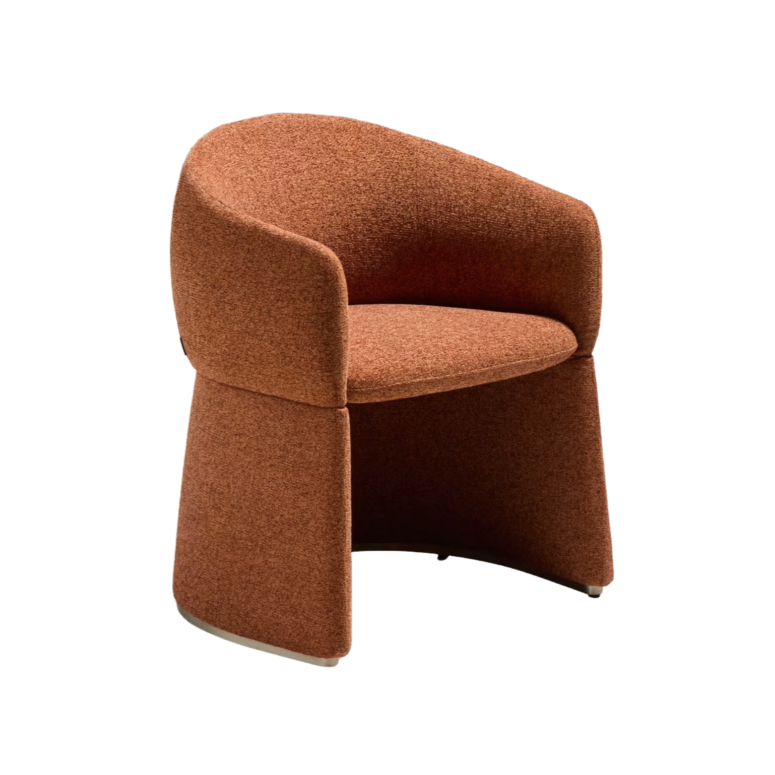 Upholstered chair BOSCA brick chenille