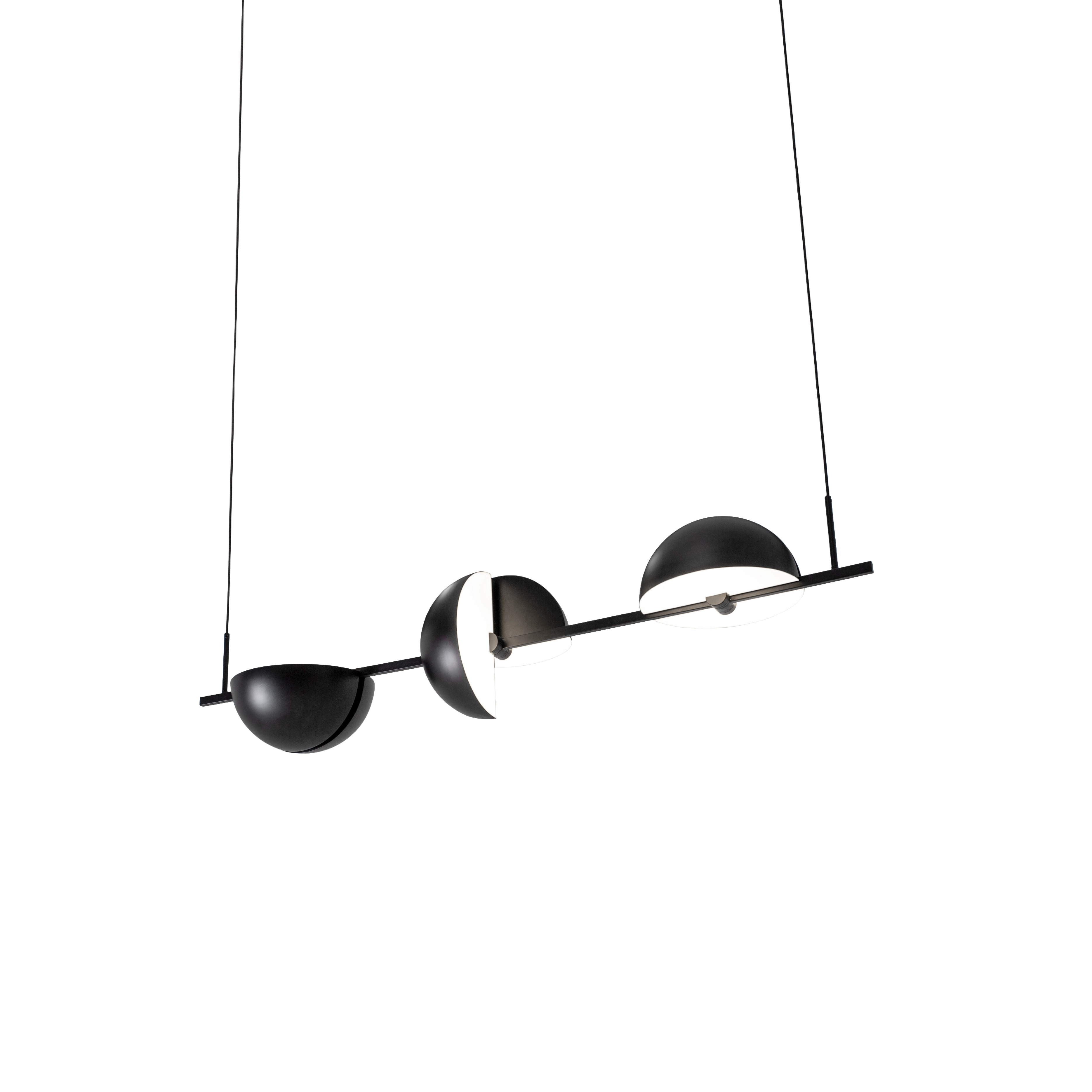 Hanglamp TRAPEZE TRIPLETTE zwart