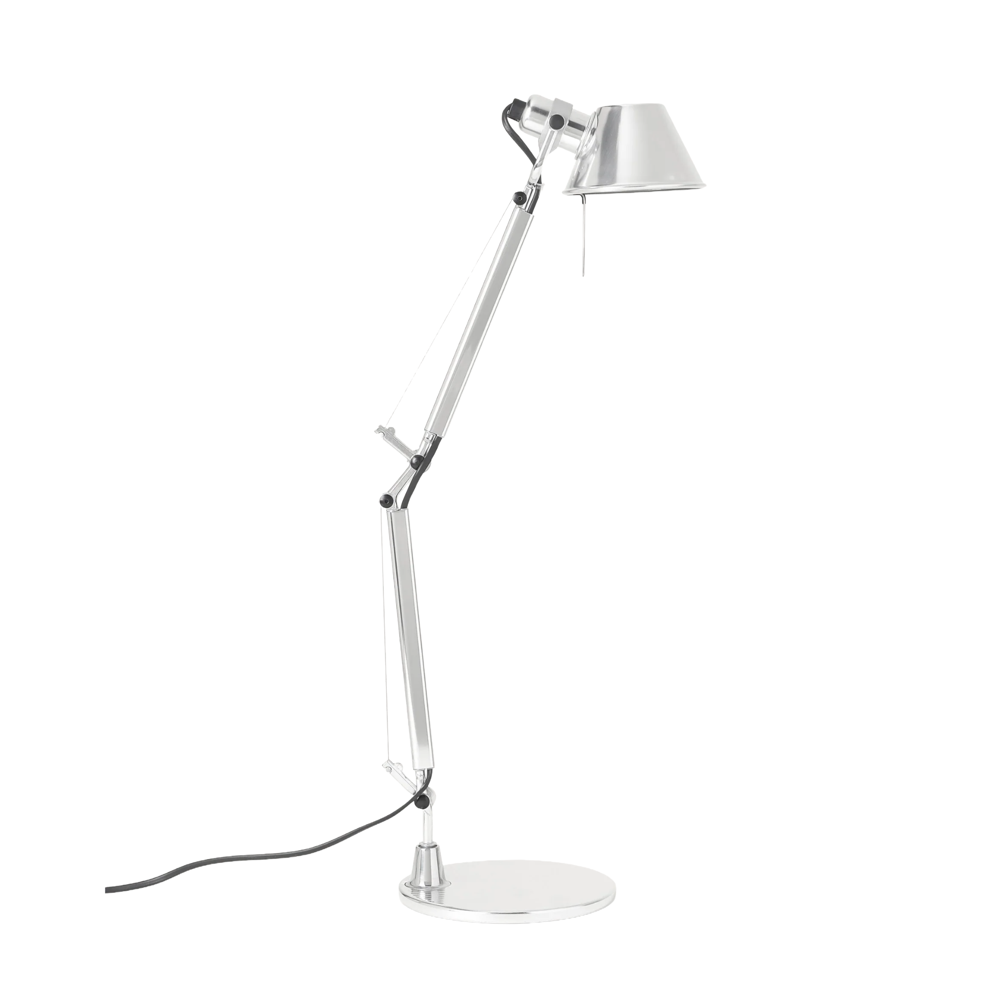 Verstelbare bureau lamp TOLOMEO MICRO glanzend zilver