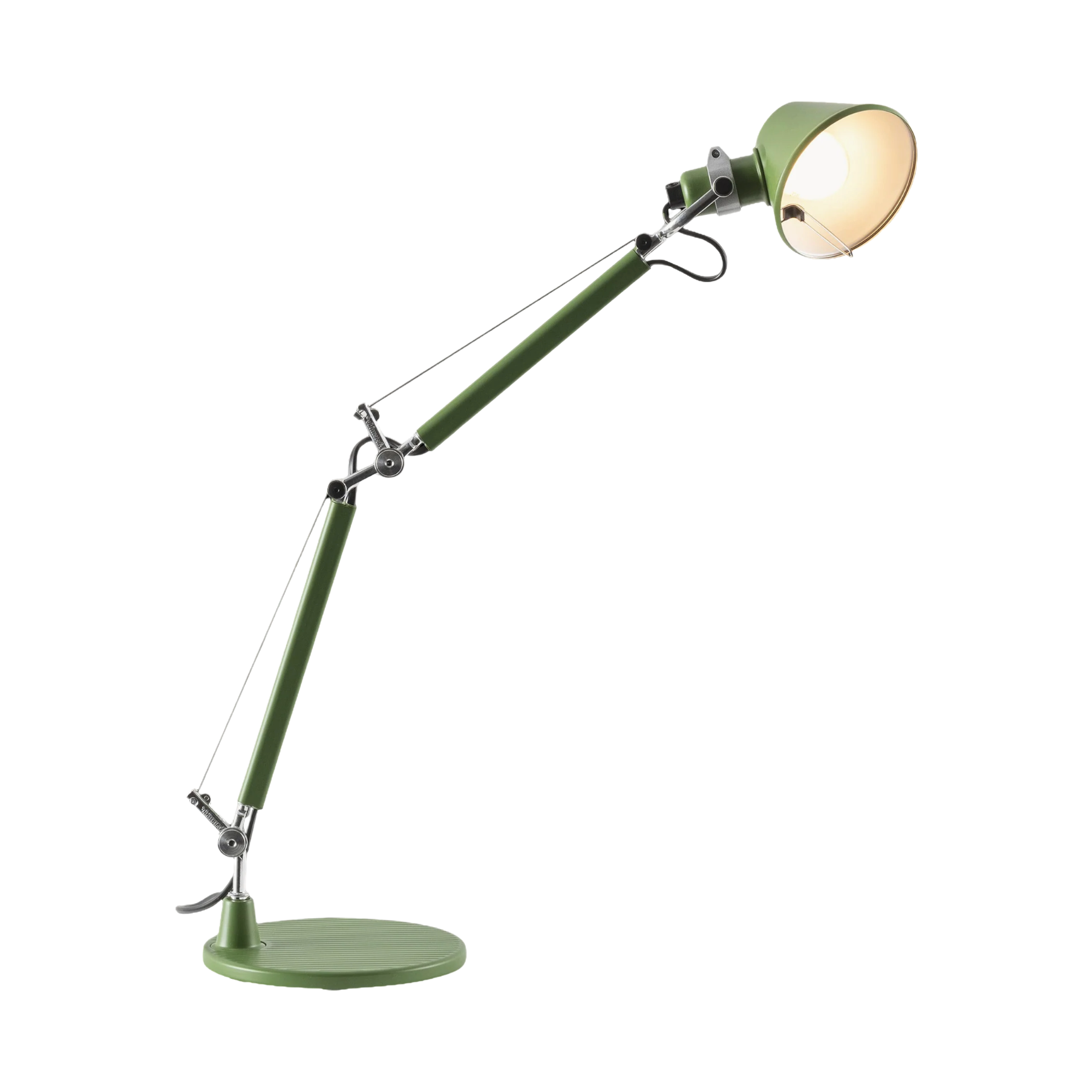Verstellbare Schreibtischlampe TOLOMEO MICRO COLOR MATTE olivgrün