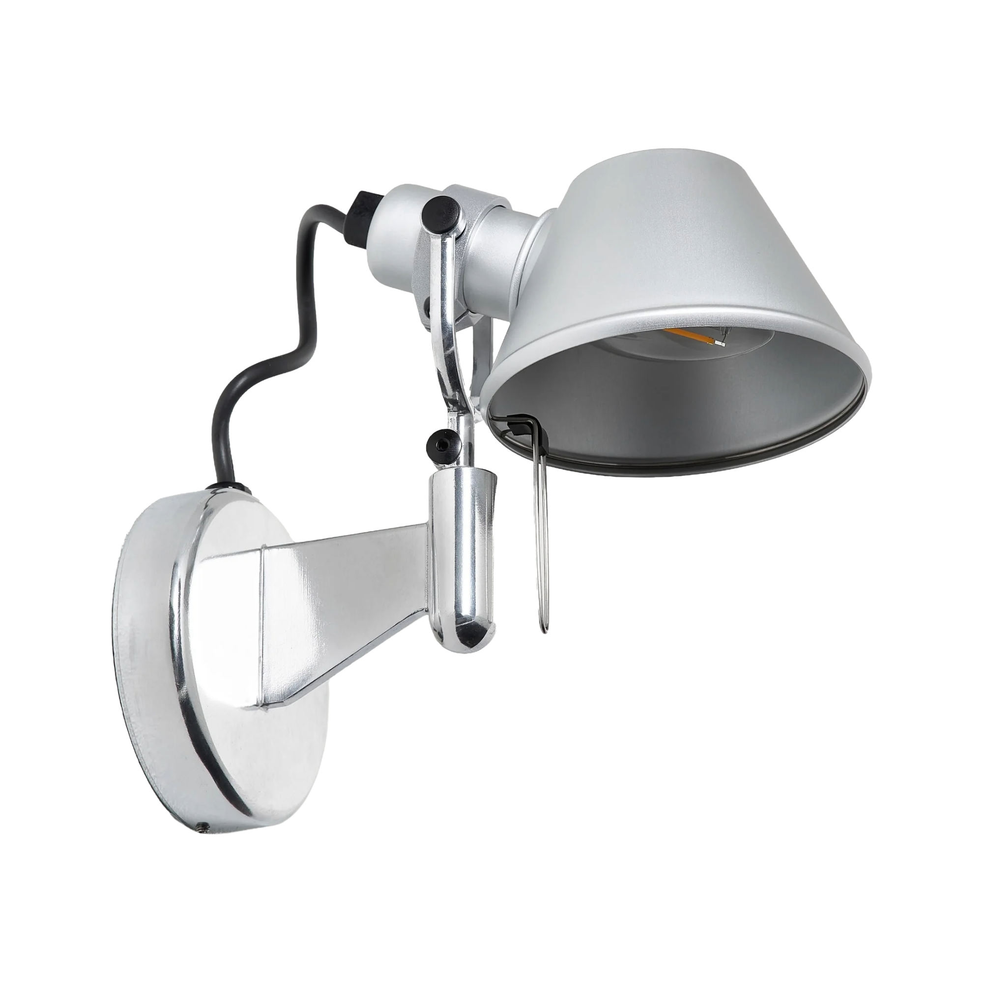 Verstelbare wandlamp TOLOMEO MICRO FARETTO aluminium