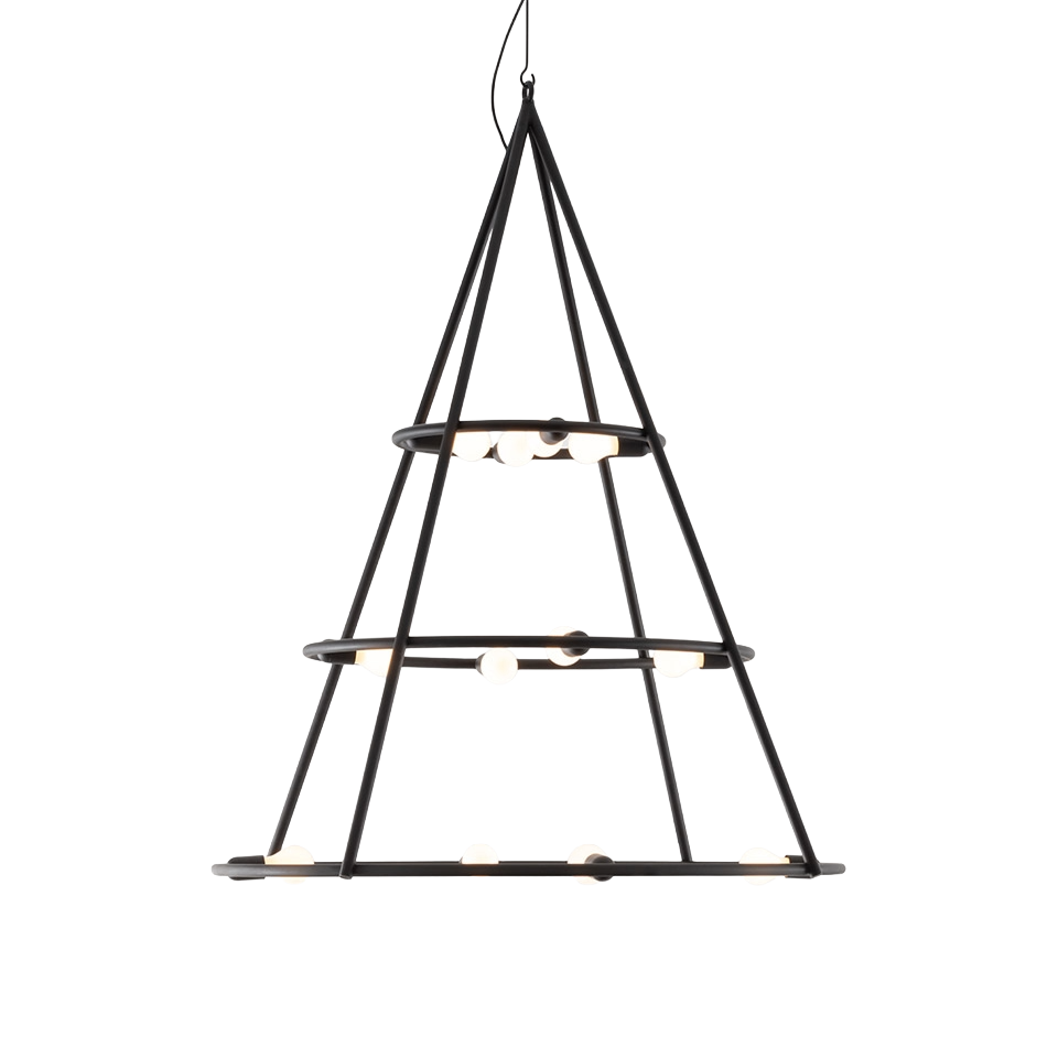 EL PORÍS Black Pendant Lamp