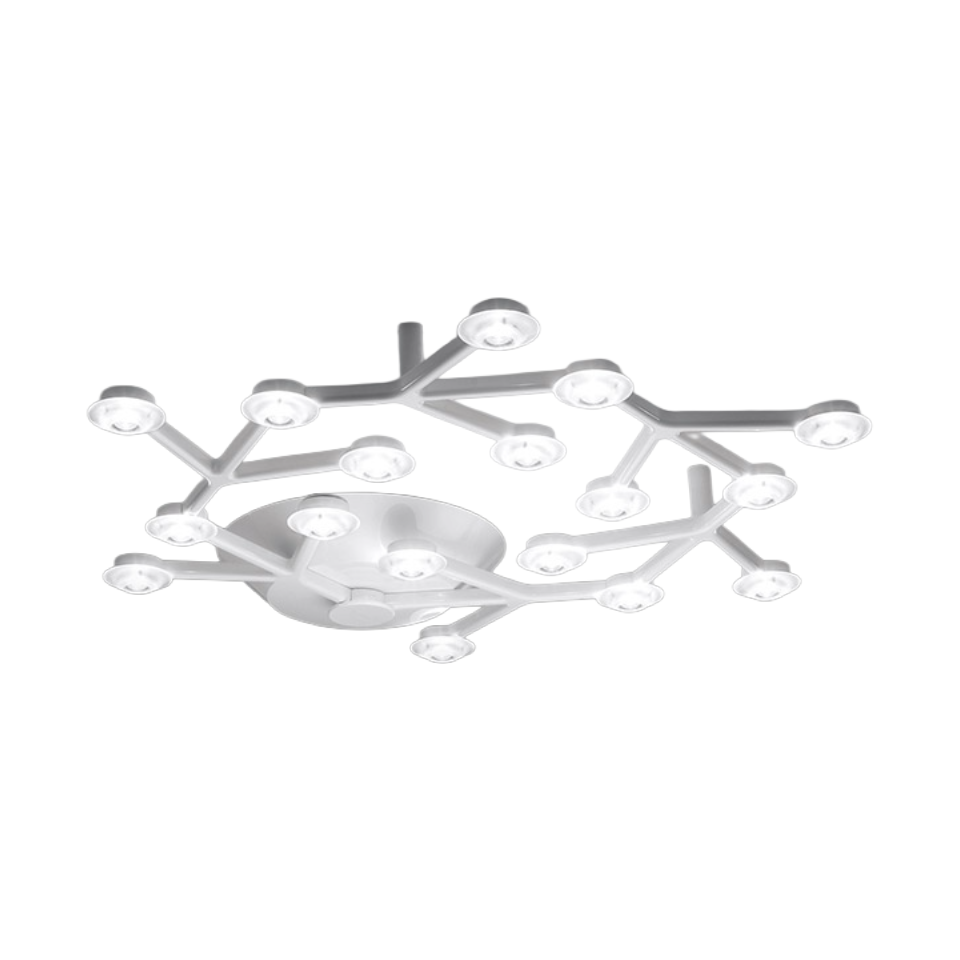 LED-plafondlamp NET CIRCLE wit