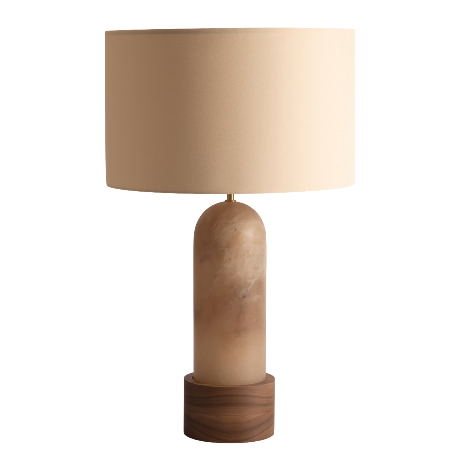 Tischlampe PURA KELO dunkelbeige Alabaster