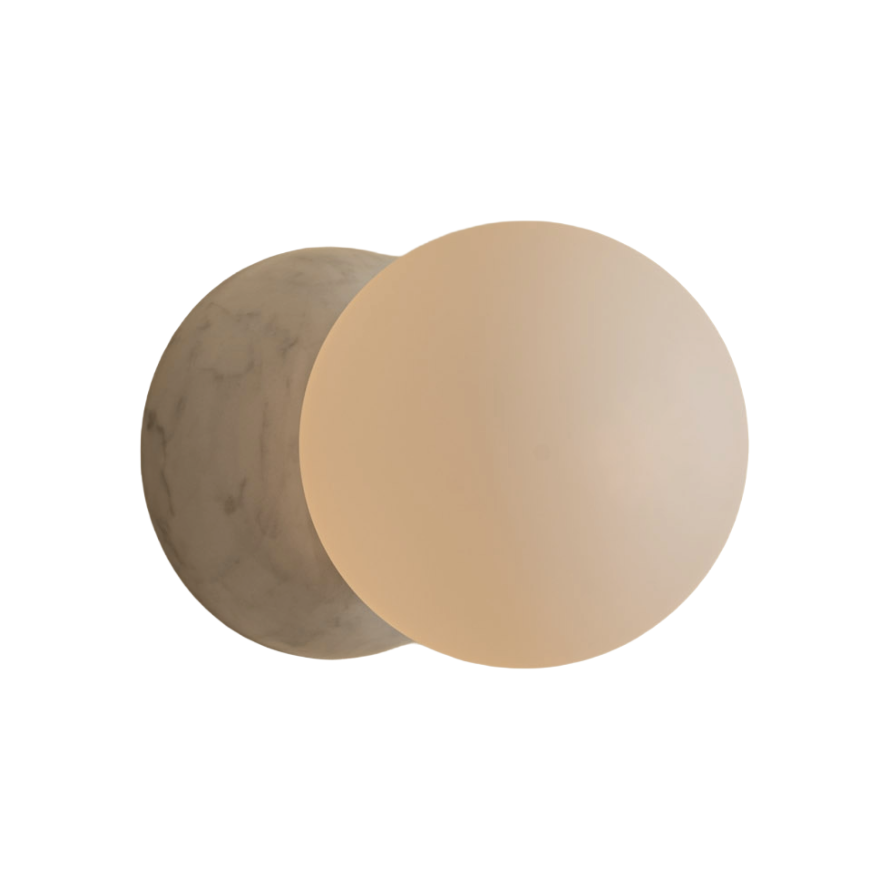 Wandlamp EKLIPSO wit marmer