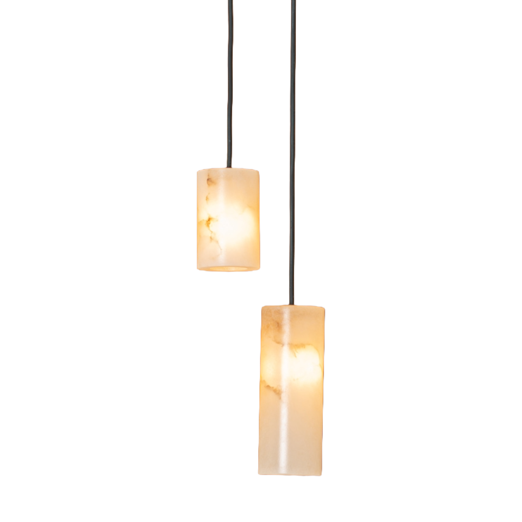 Hanging Lamp MANIKO PIPO DOUBLE White Alabaster