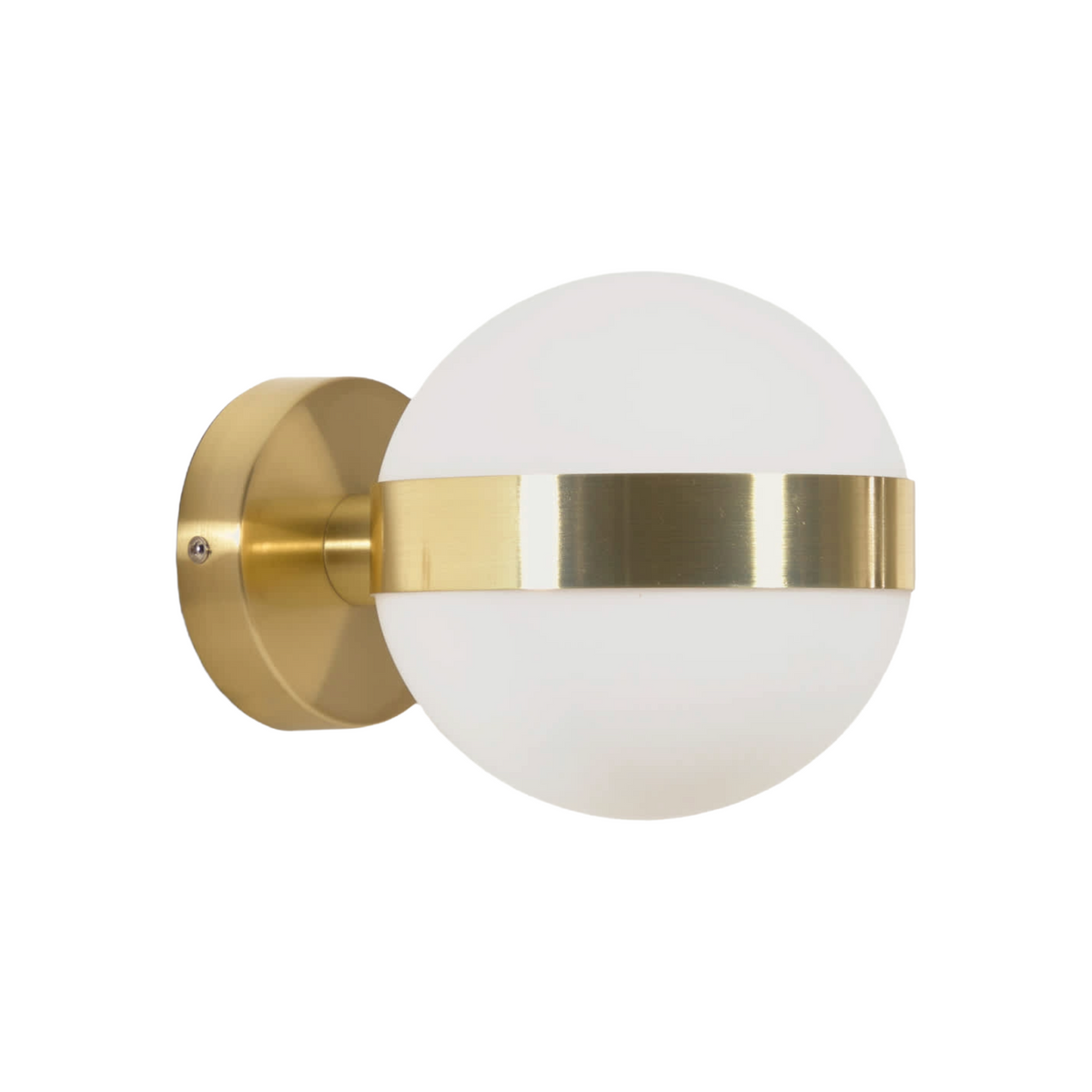 Kinkiet ANASOL melkglas met gouden afwerking