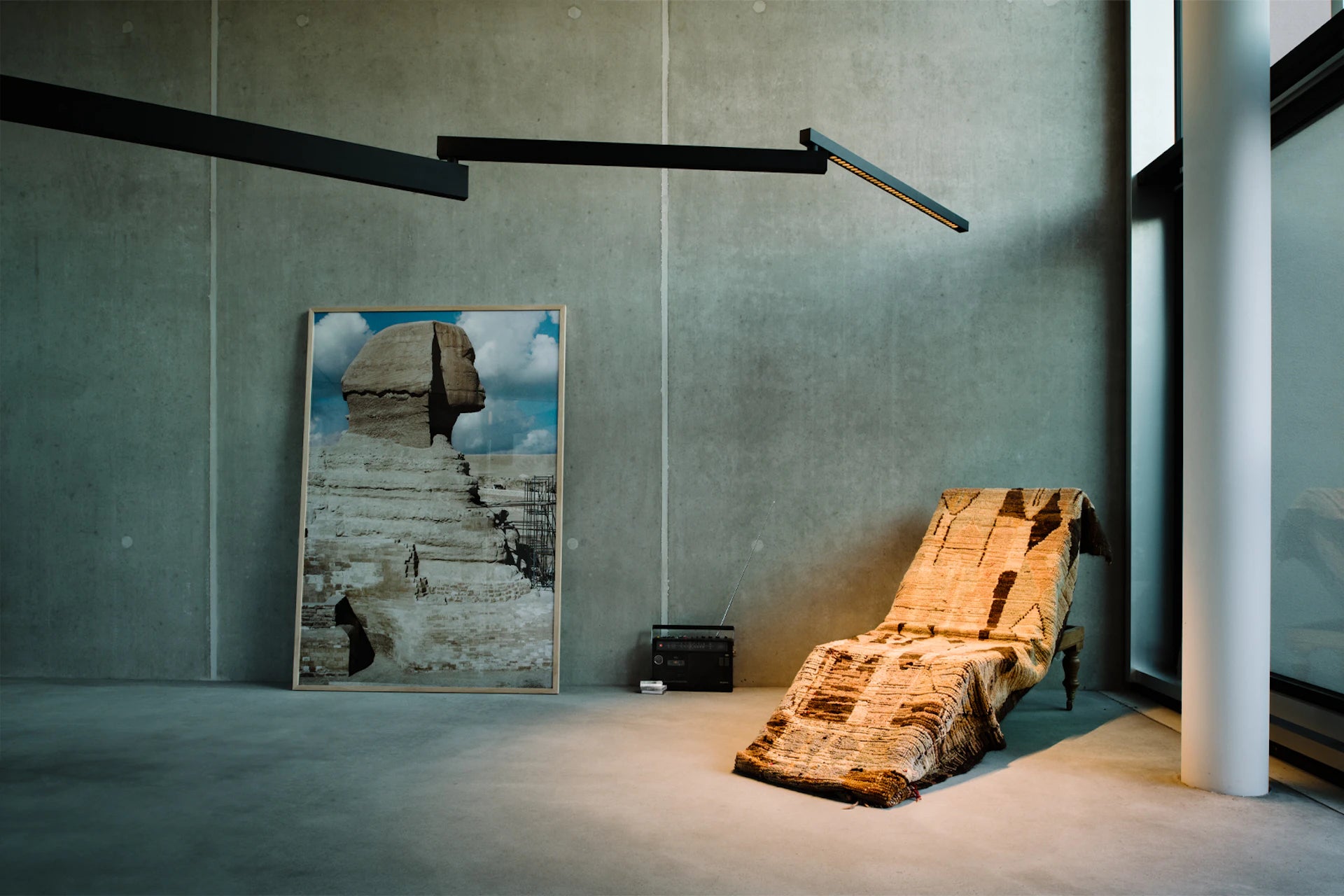 Wandlamp met arm BLACK FLAG PRO zwart