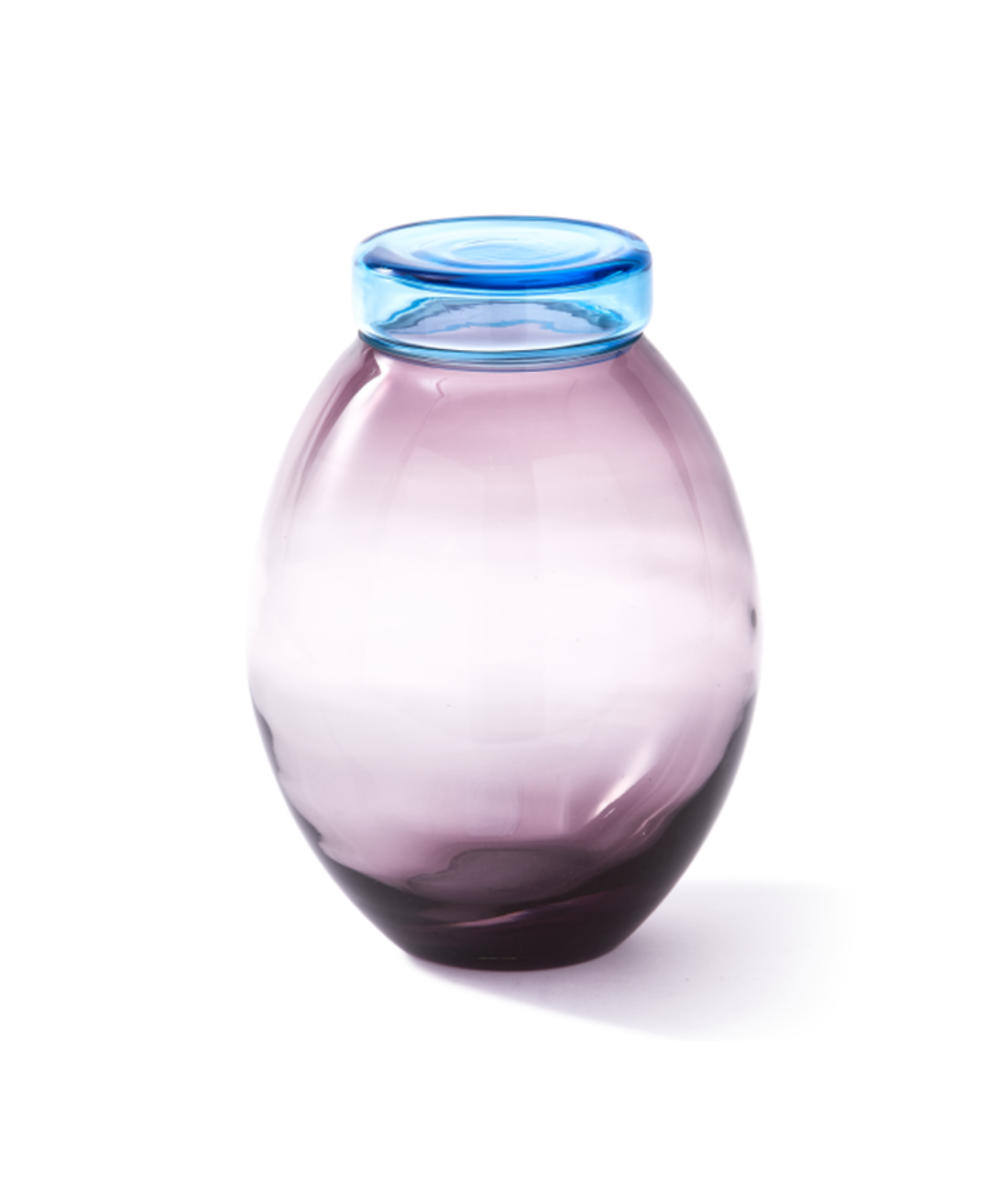 Aufgeblähte Deckel und Gläser Gläser Set farbiges Glas