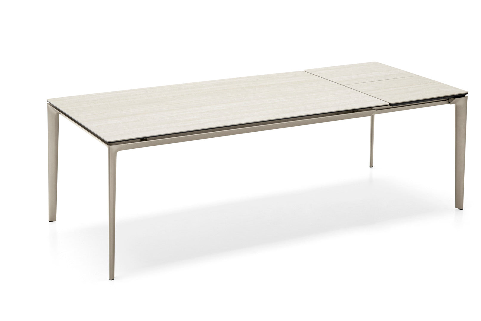 Extendable table BOMA with beige top and beige base