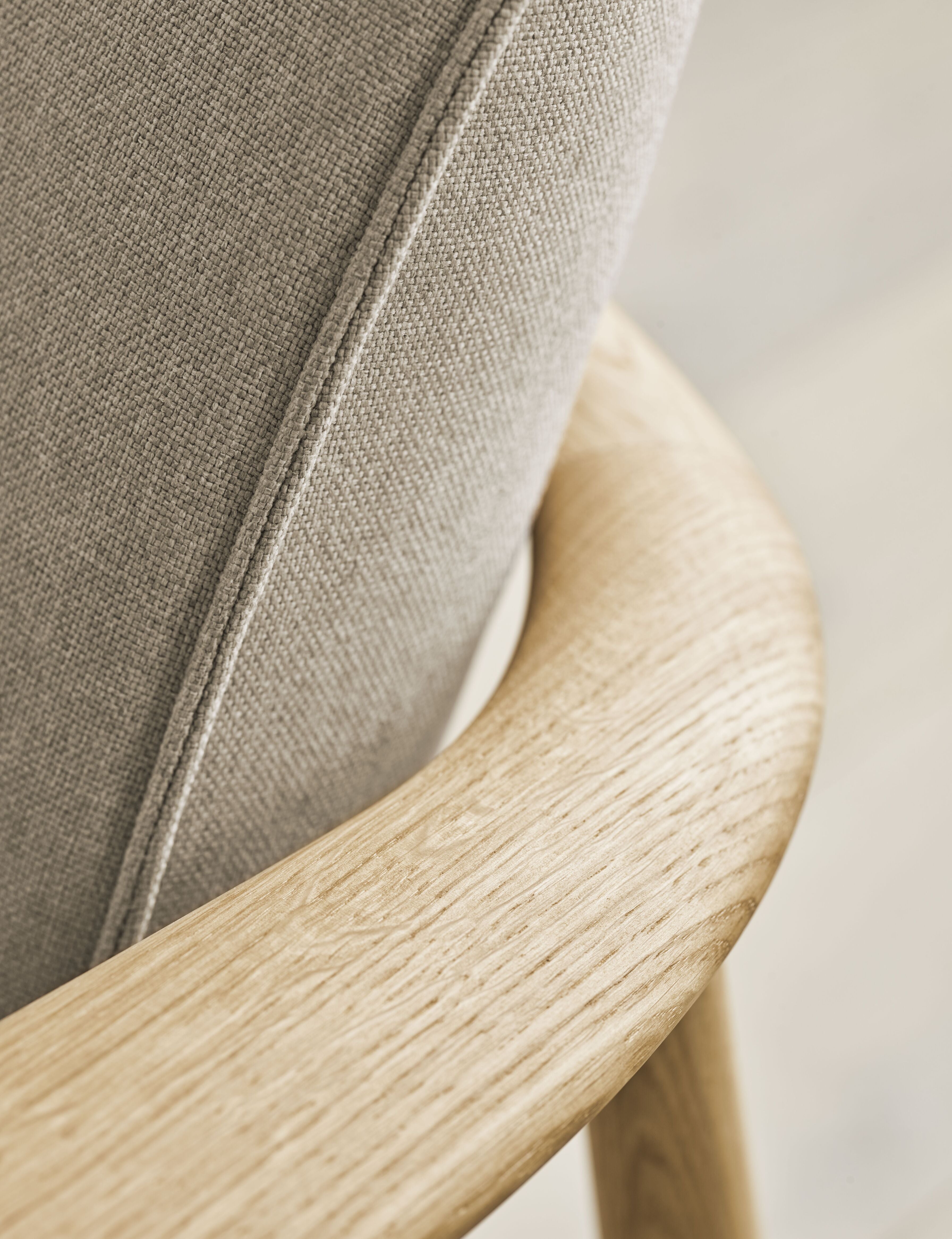 Bowie -Sessel aus Eichenholz