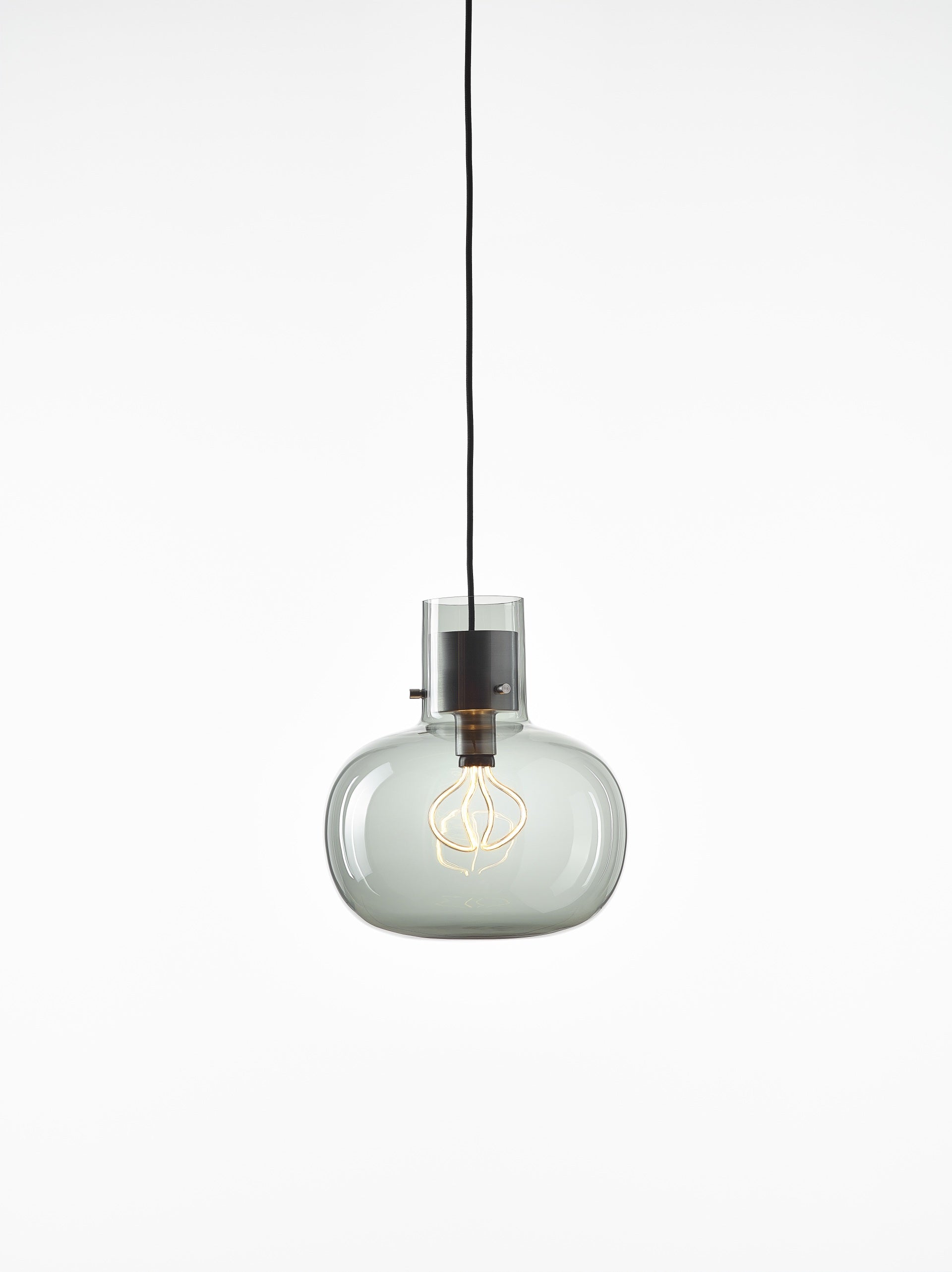 Hängende Lampe AWA Medium aufblasbares Glas