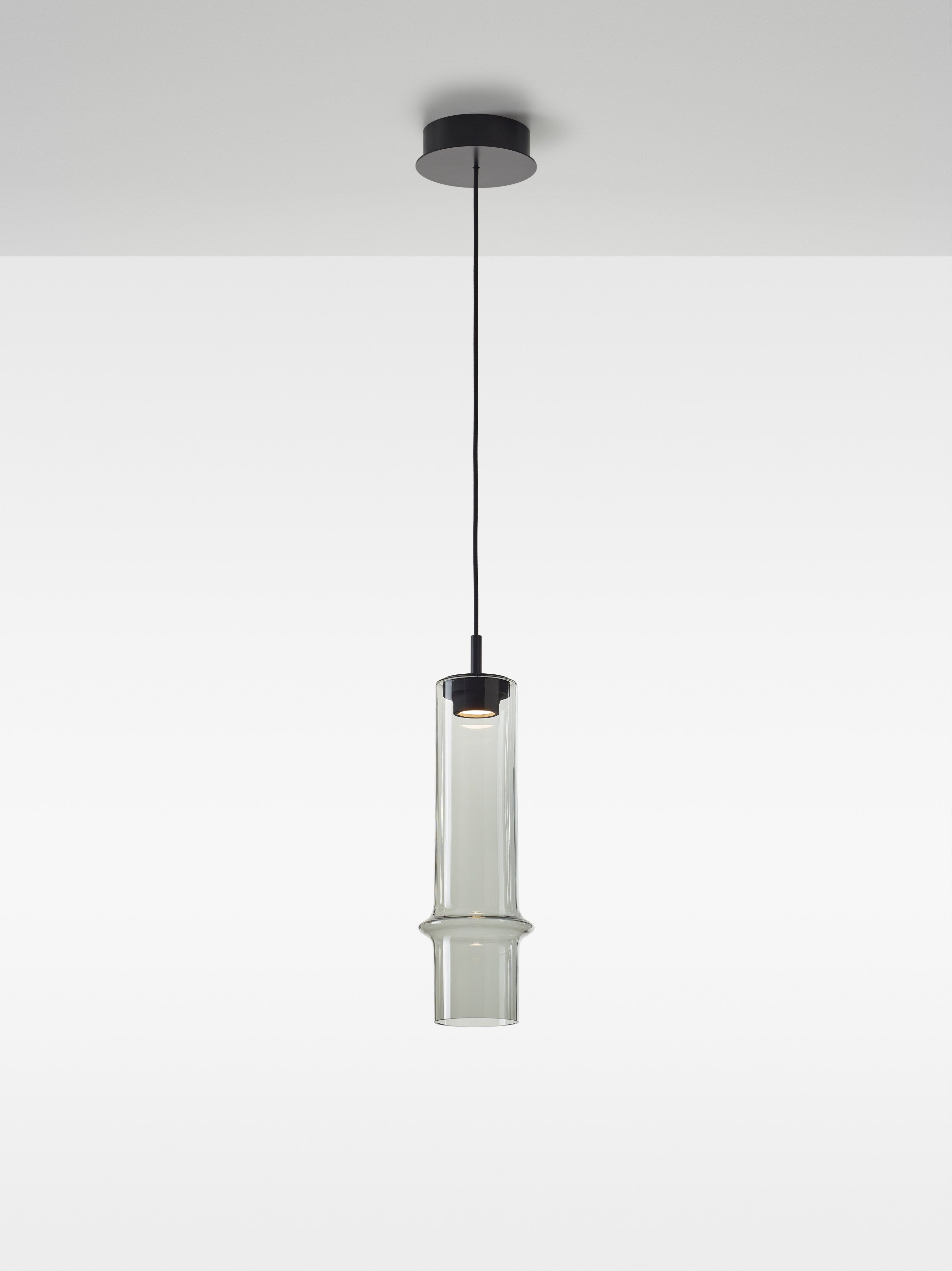 Lampe Bambuswaldglas hängende Lampe