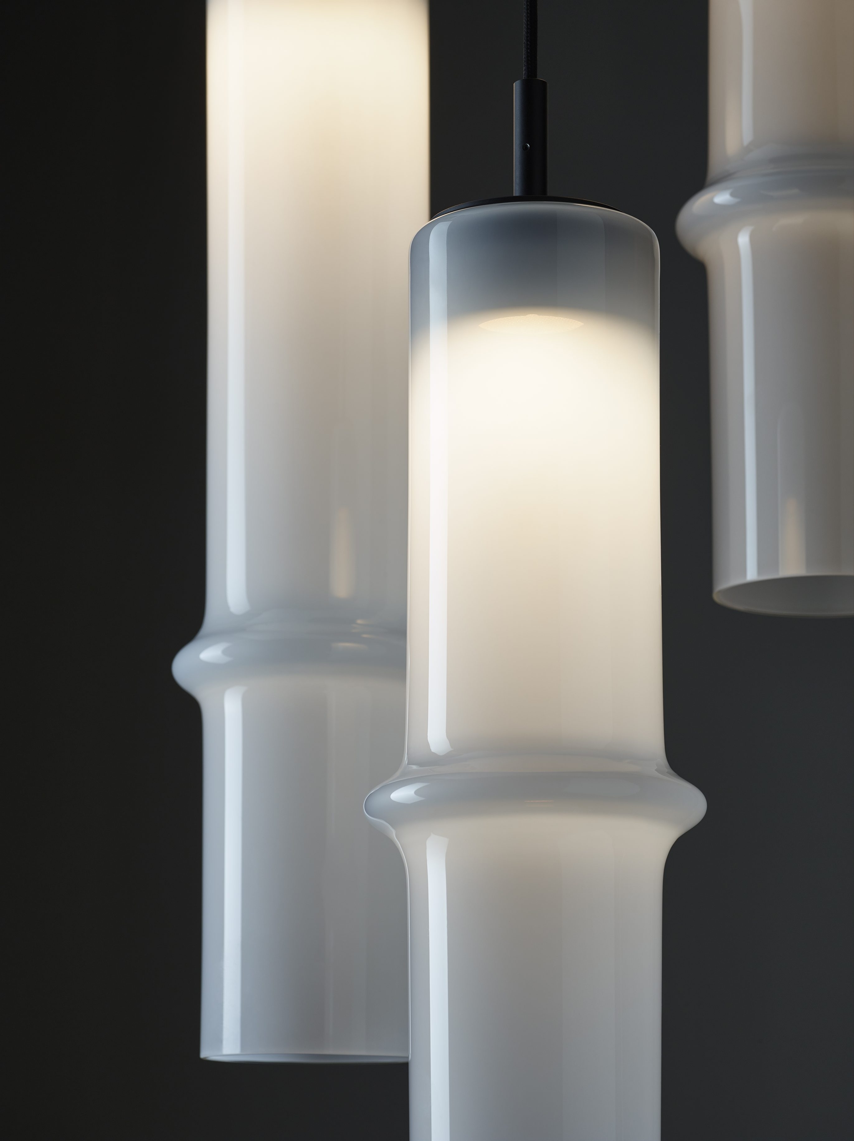 Lampe Bambuswaldglas hängende Lampe