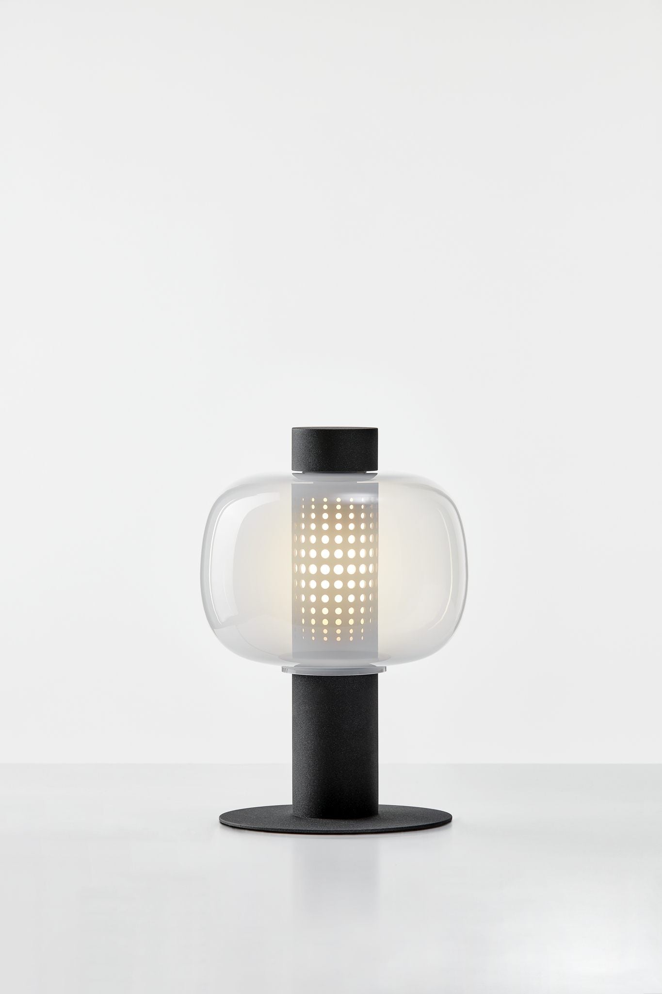 Stehlampe für den Außenbereich BONBORI aus geblasenem Glas