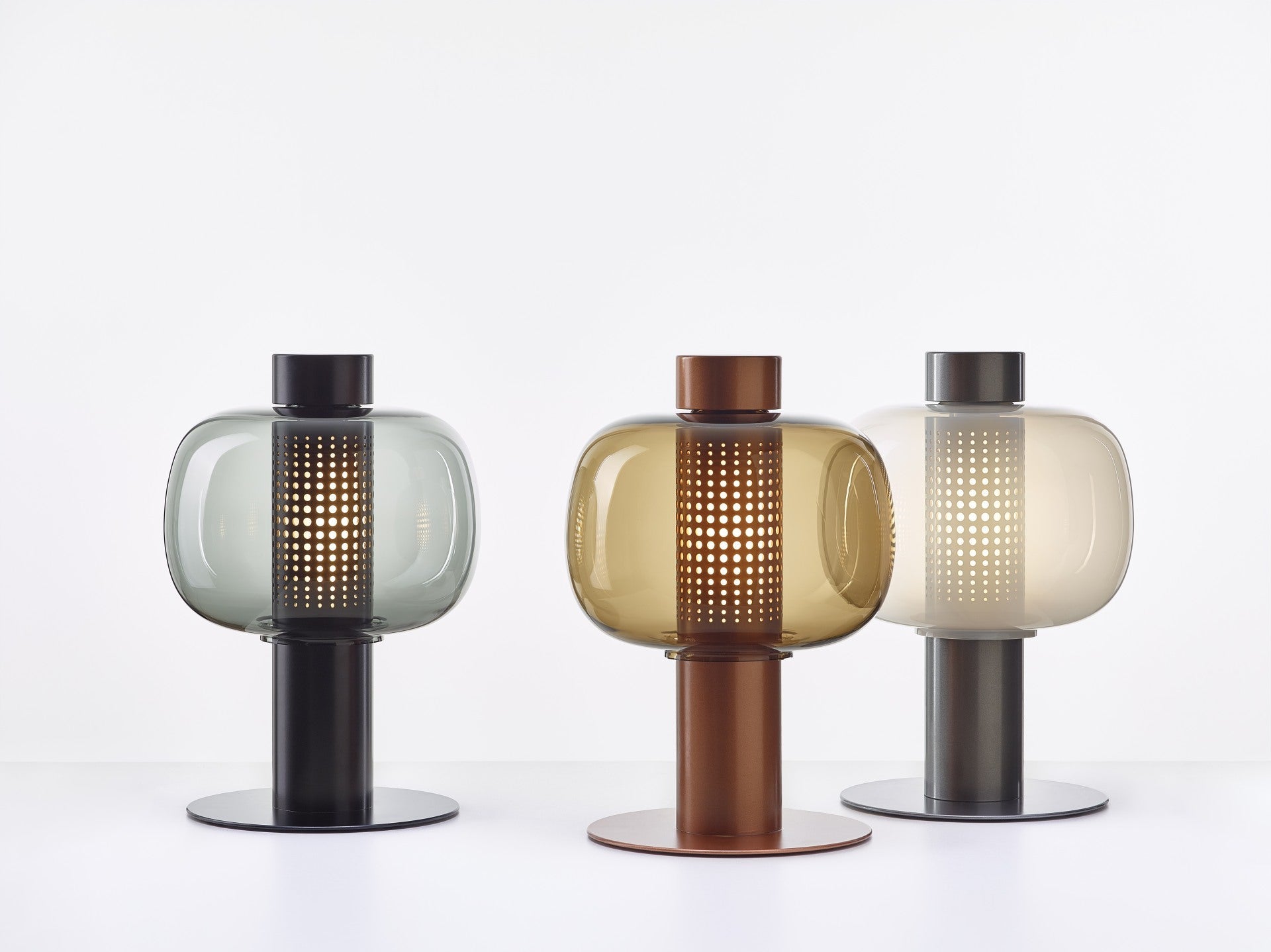 Stehlampe für den Außenbereich BONBORI aus geblasenem Glas