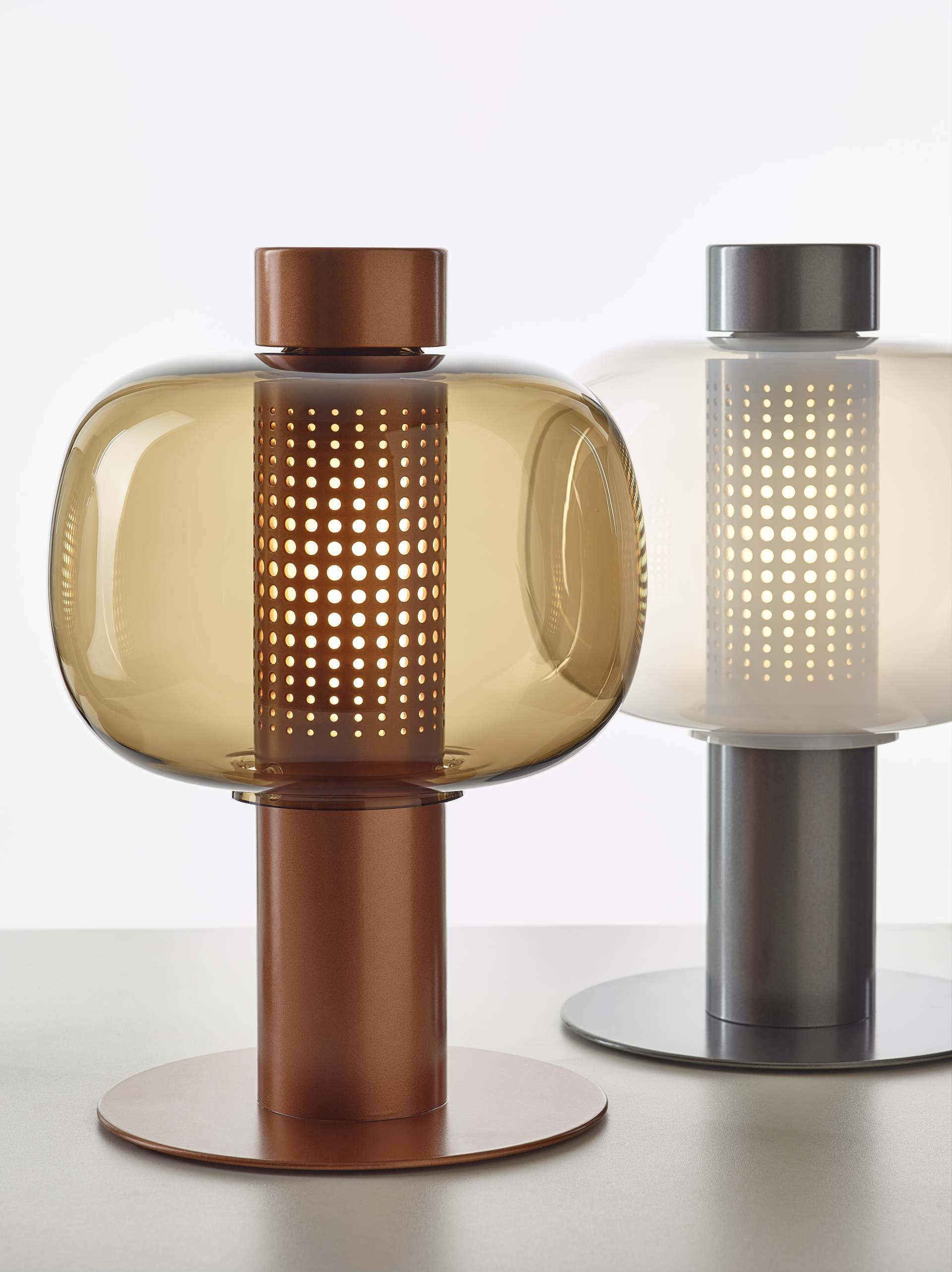 Stehlampe für den Außenbereich BONBORI aus geblasenem Glas