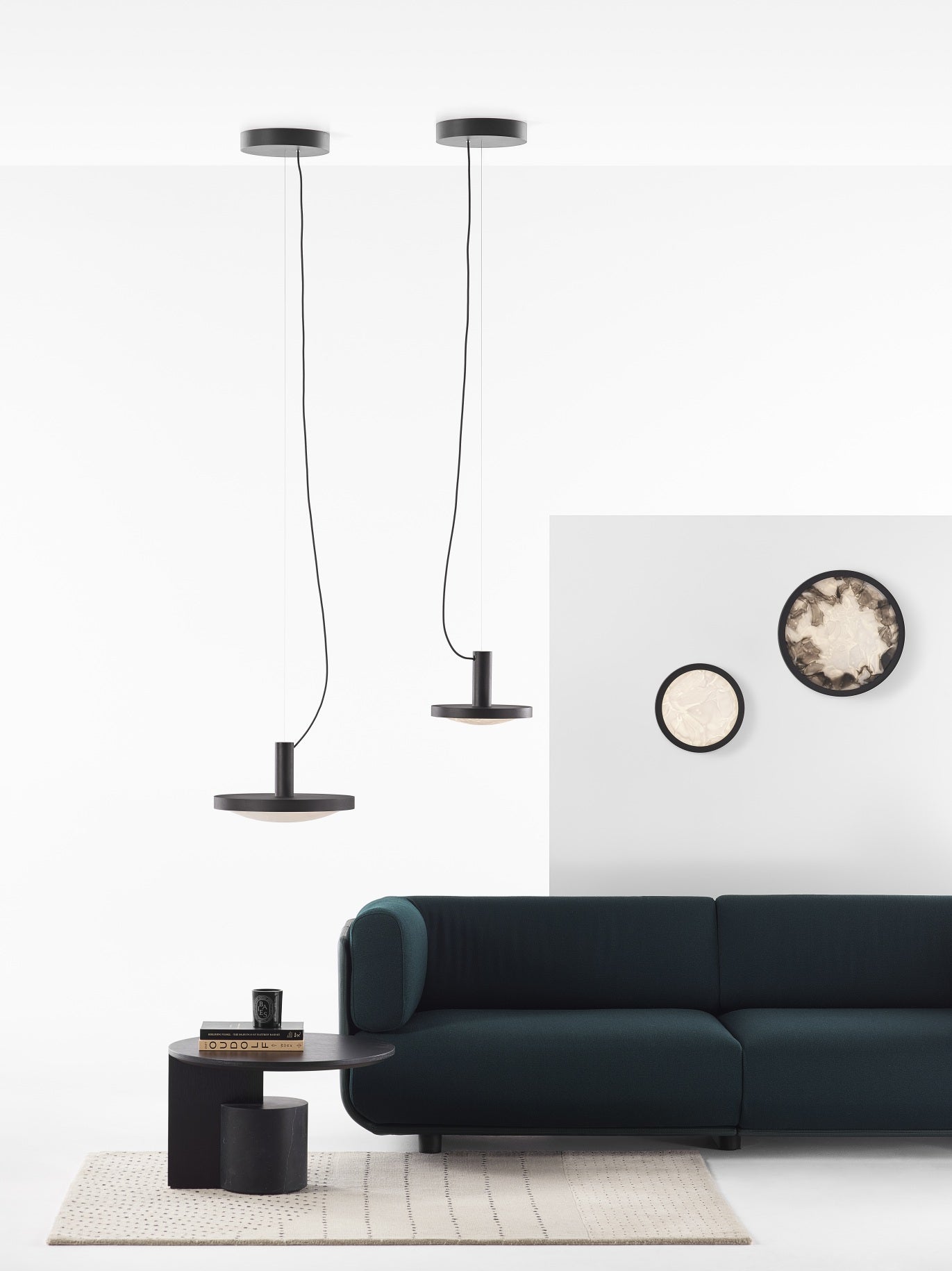 Konvexe Hanglampe Bokisglassglas