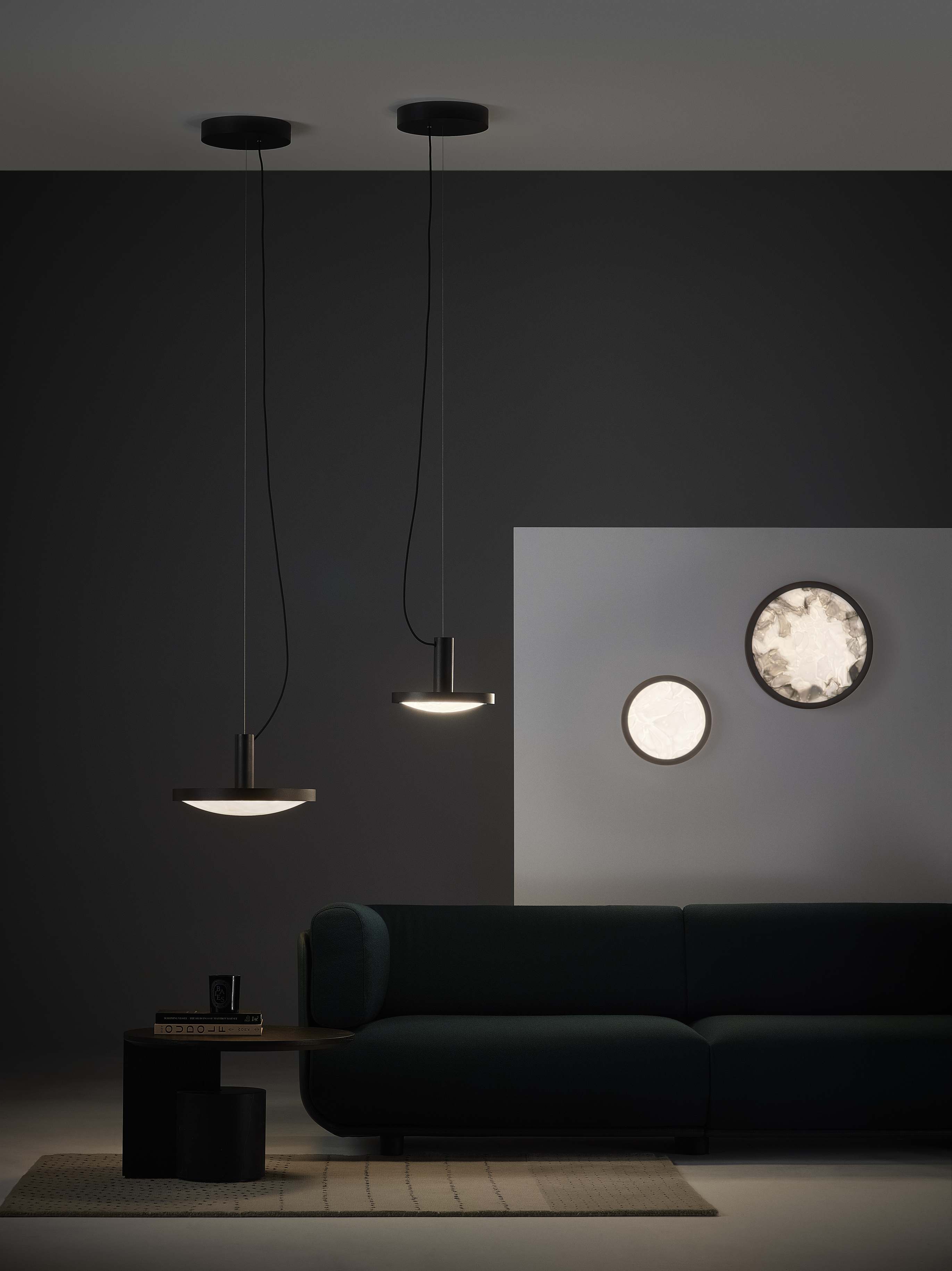 Wandlampe konvexe Glasbrokisglas