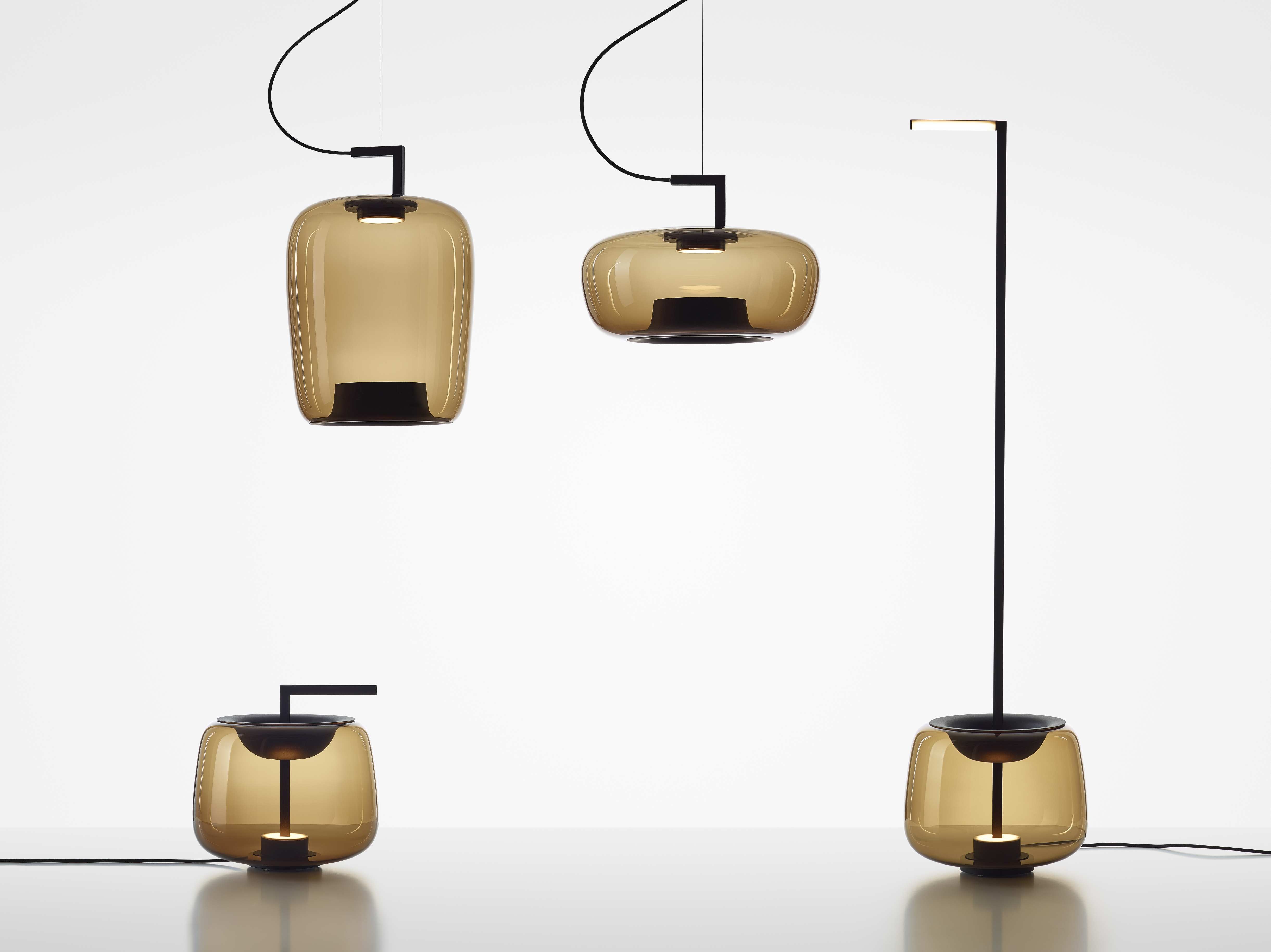 Tafellamp DOUBLE glanzend glas