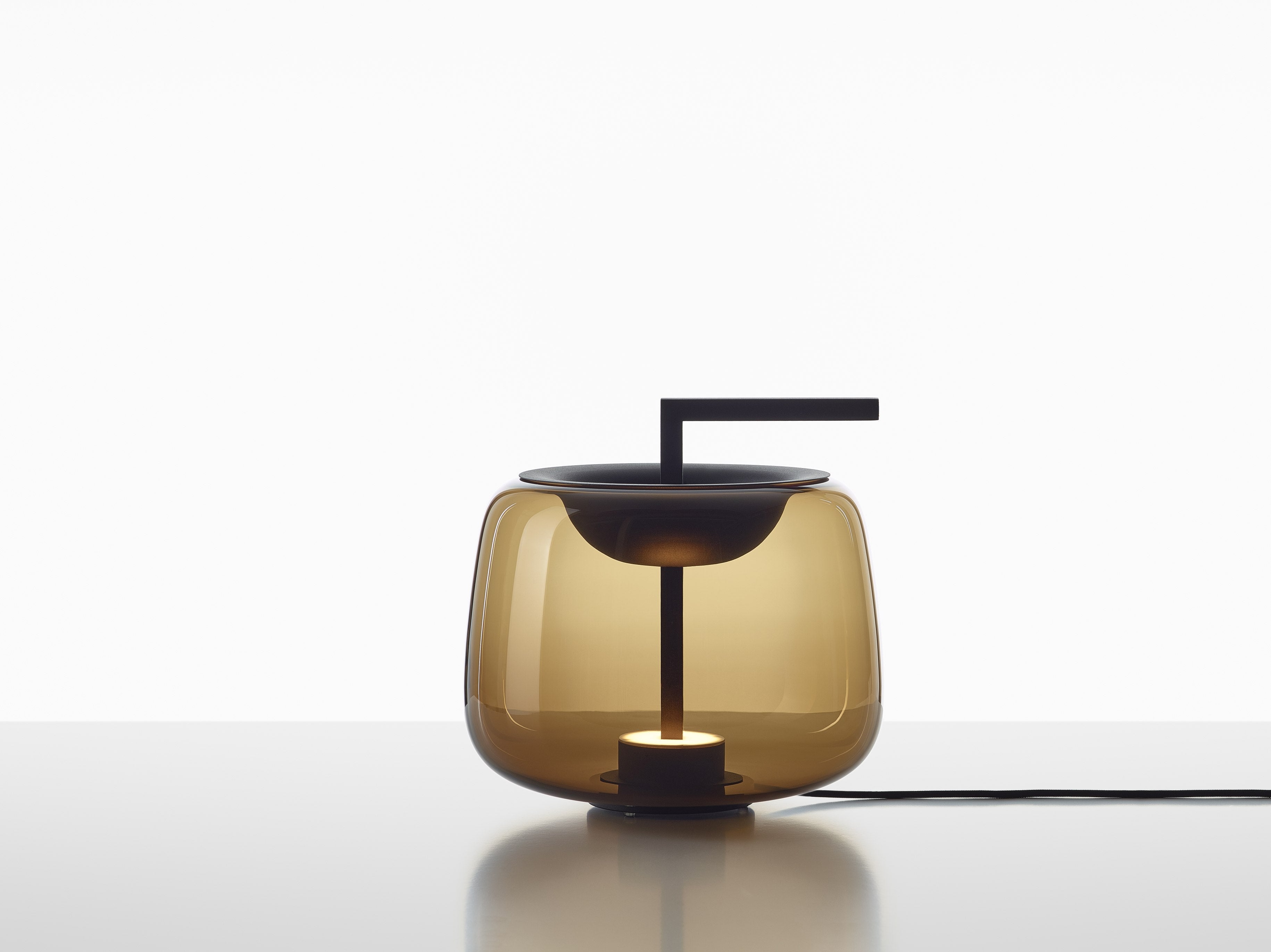 Tafellamp DOUBLE glanzend glas