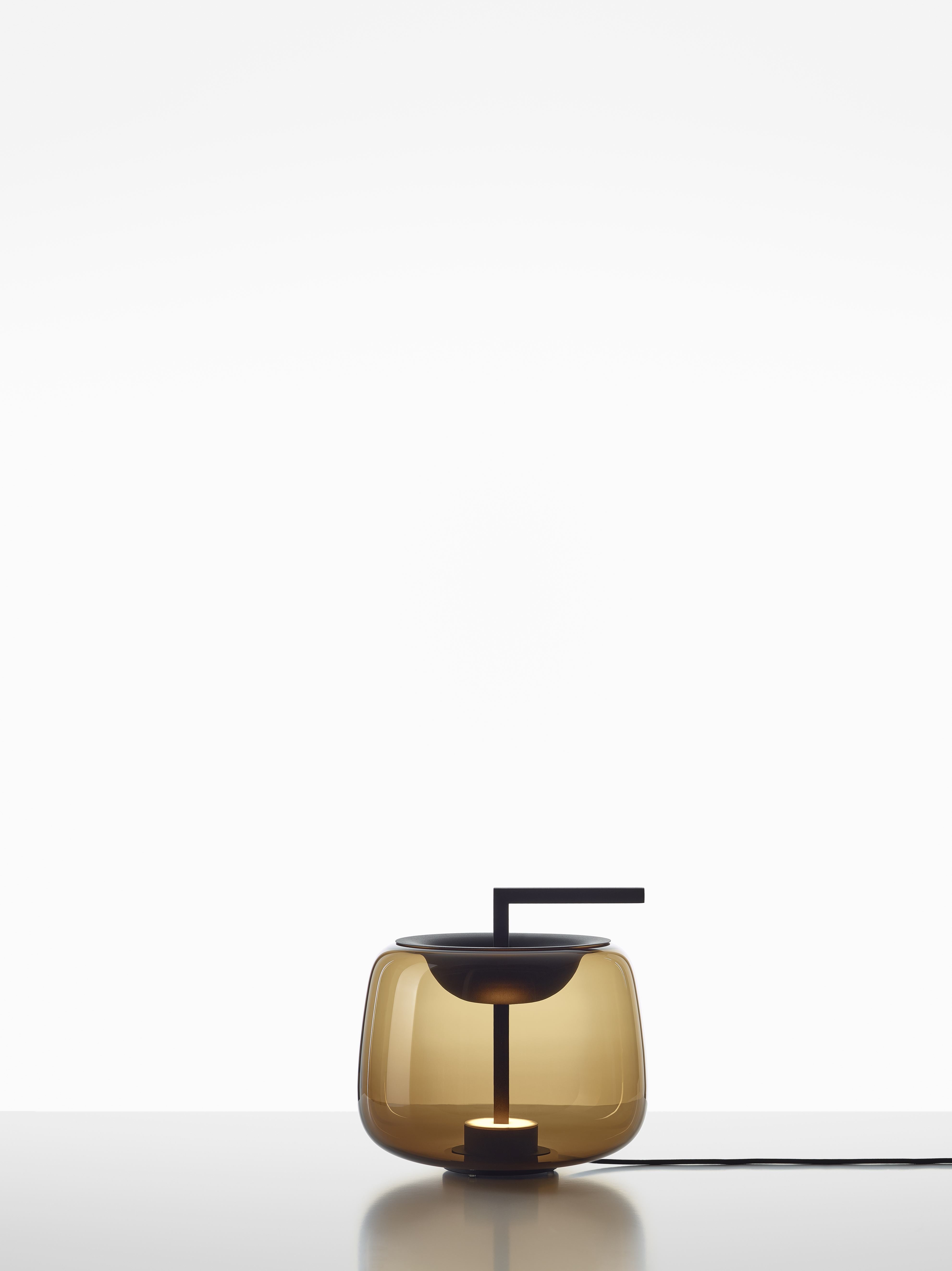 Tafellamp DOUBLE glanzend glas