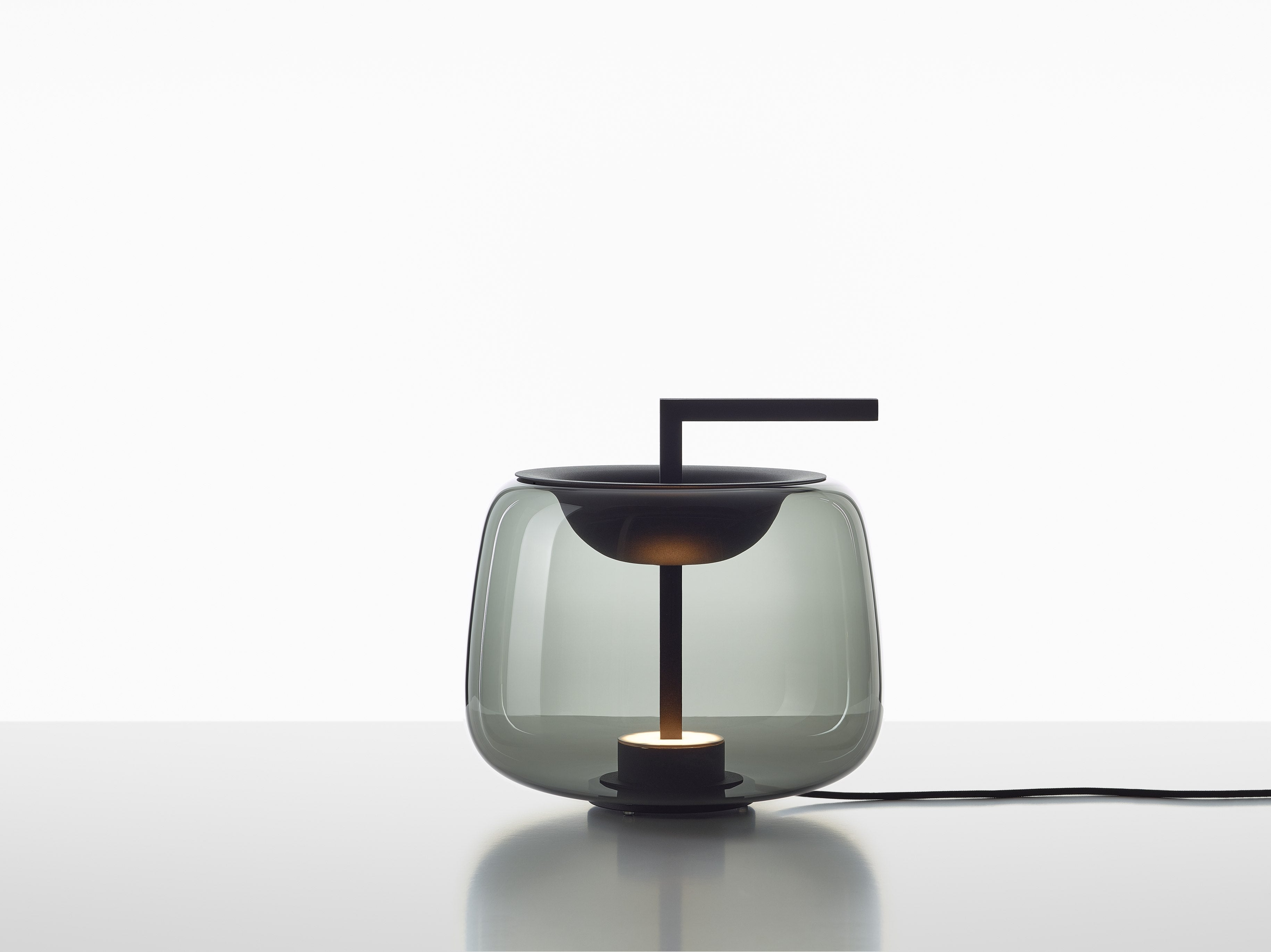 Tafellamp DOUBLE glanzend glas