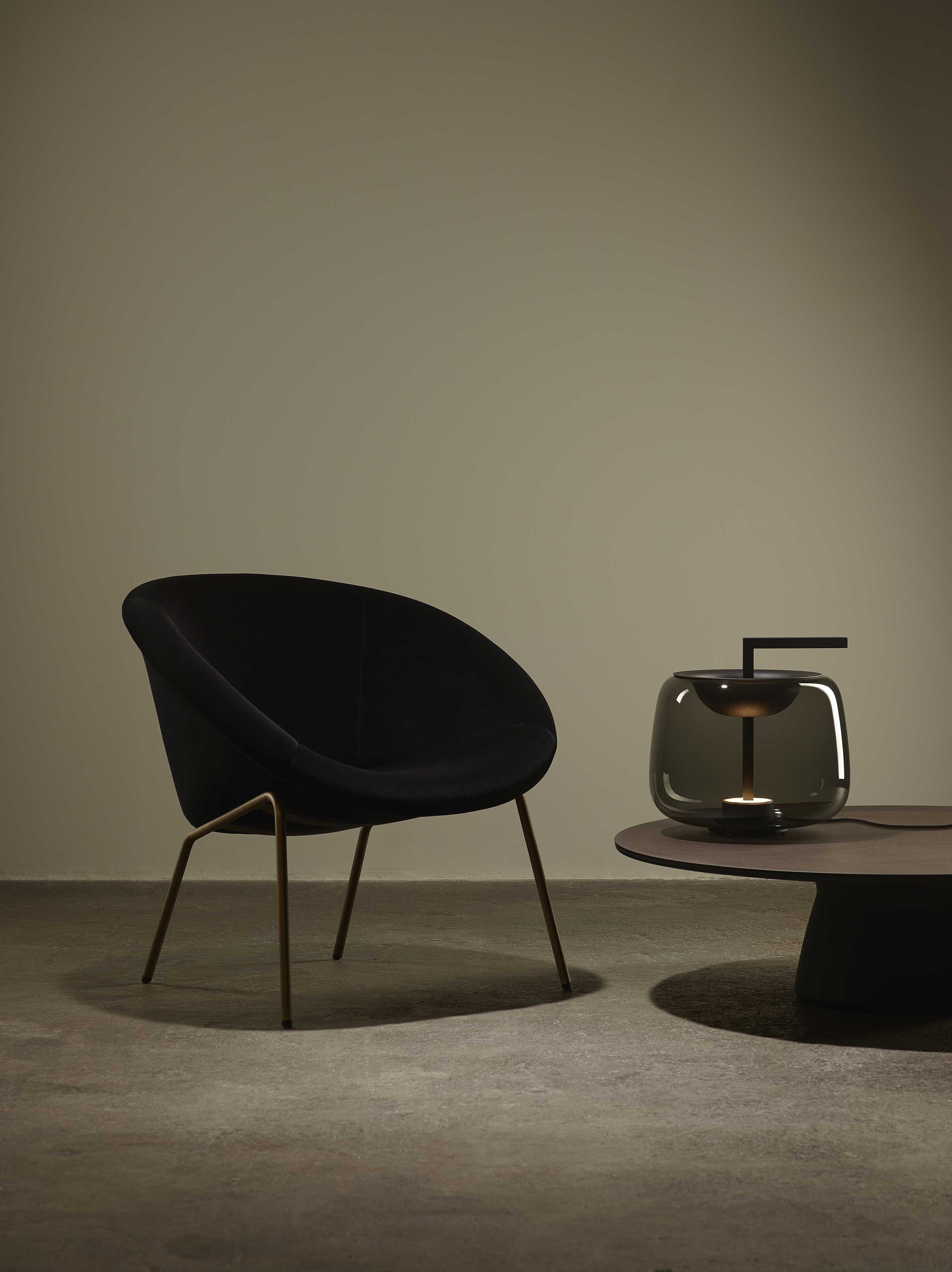 Tafellamp DOUBLE glanzend glas