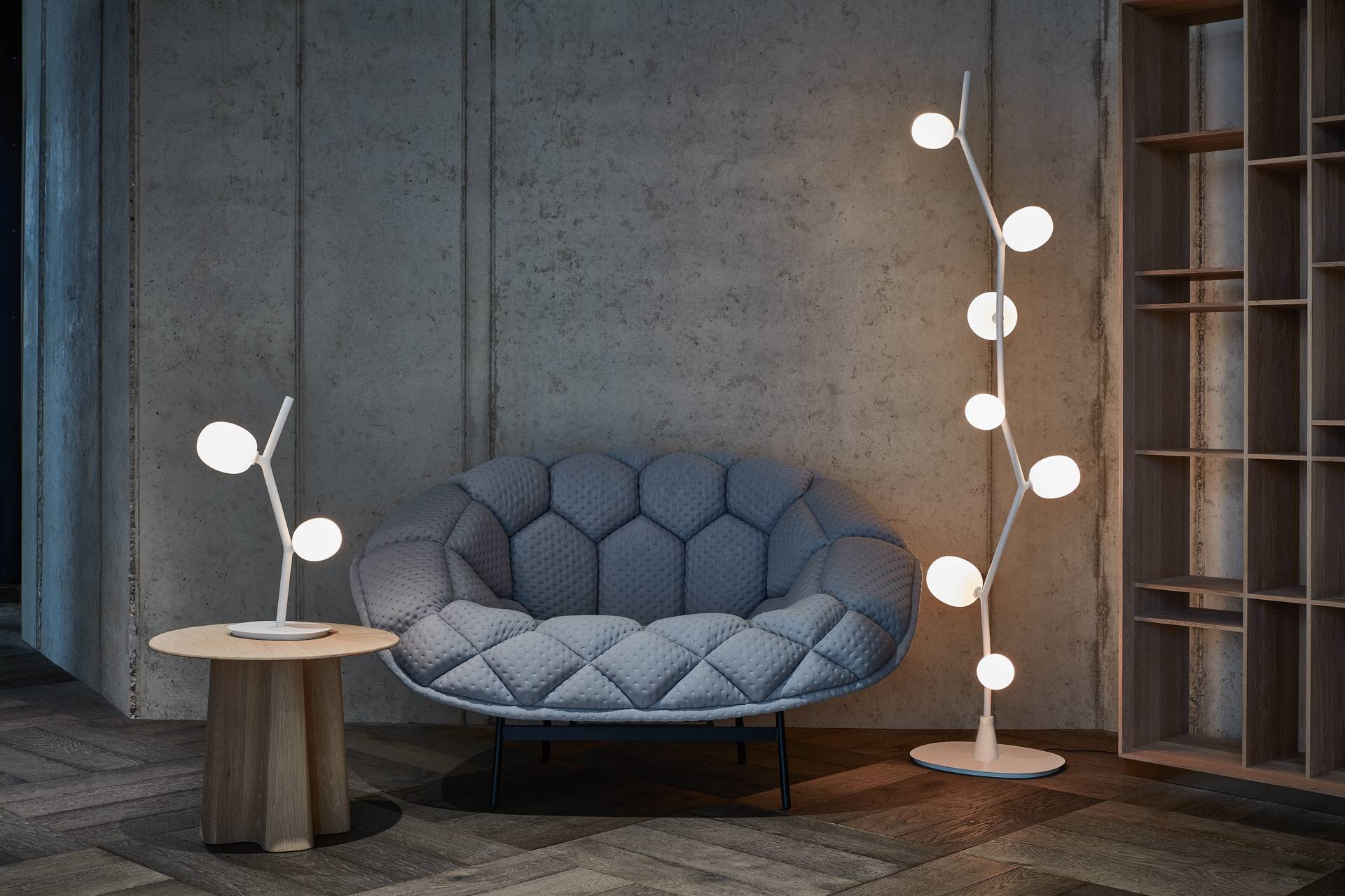 Tafellamp IVY mat glas