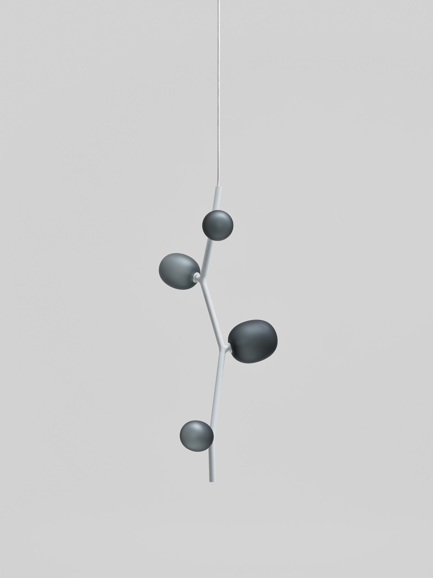 Efeu -Hanglampe - vertikales Mattglas