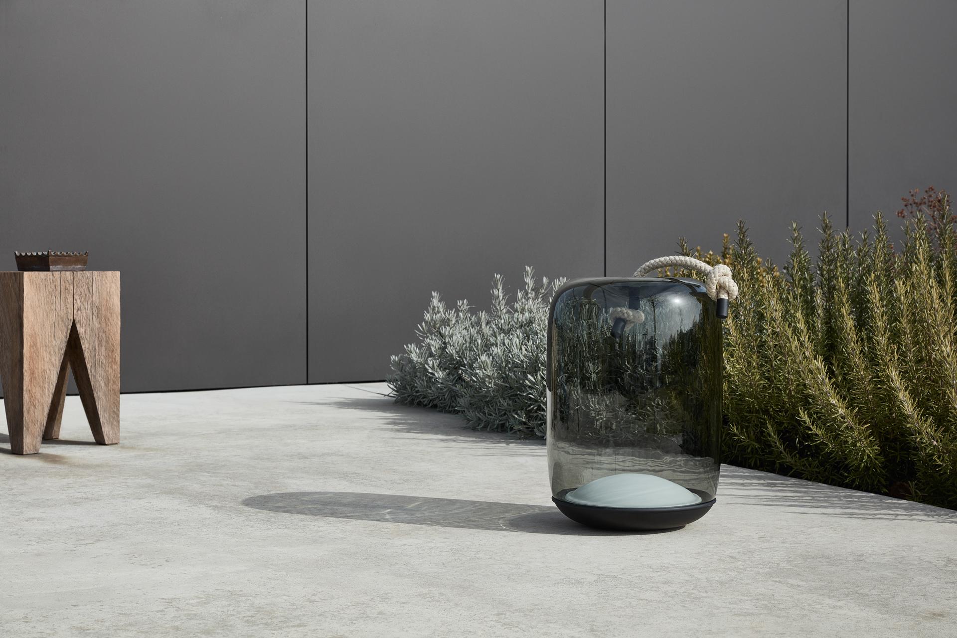 Knotenbatterie tragbare Lampe - Cilindro -Glas