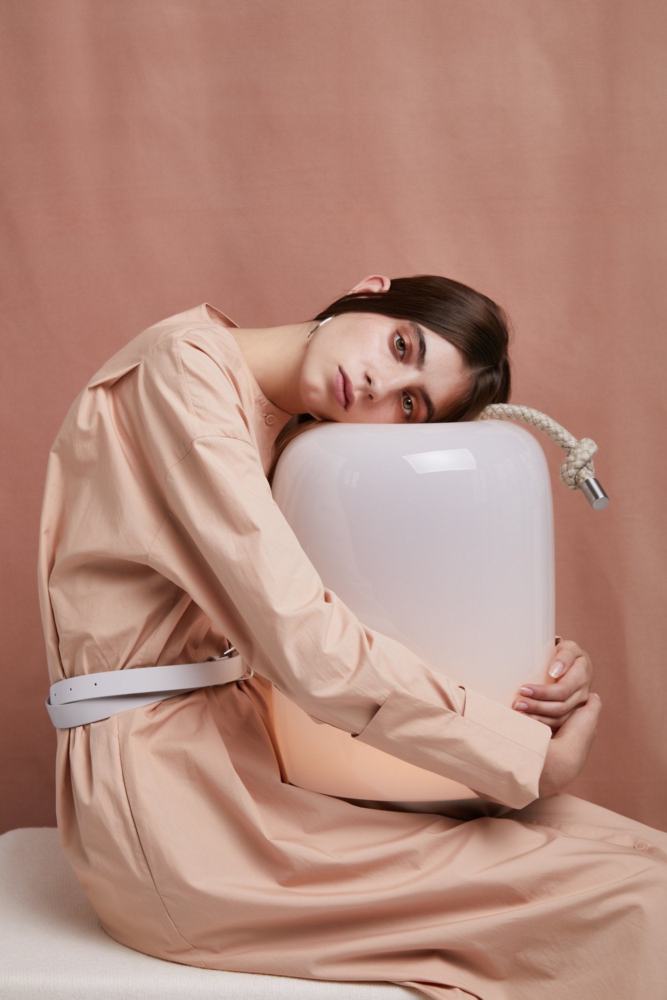 Tafellamp KNOT - CILINDRO glas