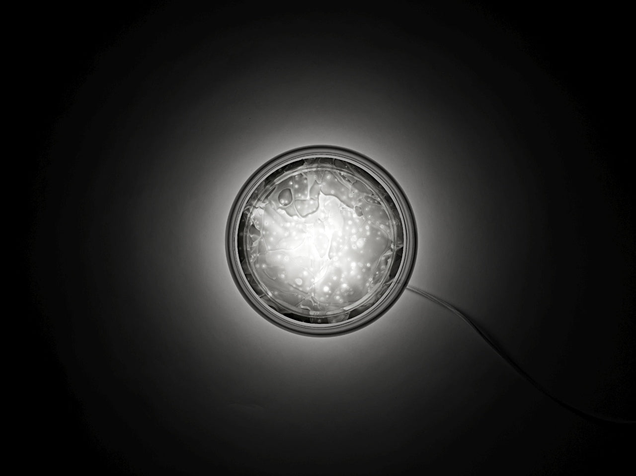 Tafellamp MACARON MINI geblazen glas met onyx