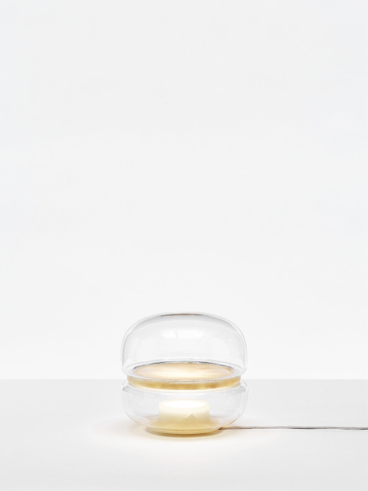 Tafellamp MACARON MINI geblazen glas met onyx