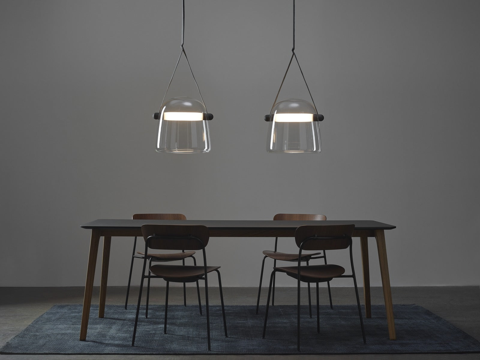 Hanglamp MONA zwarte plafondplaat