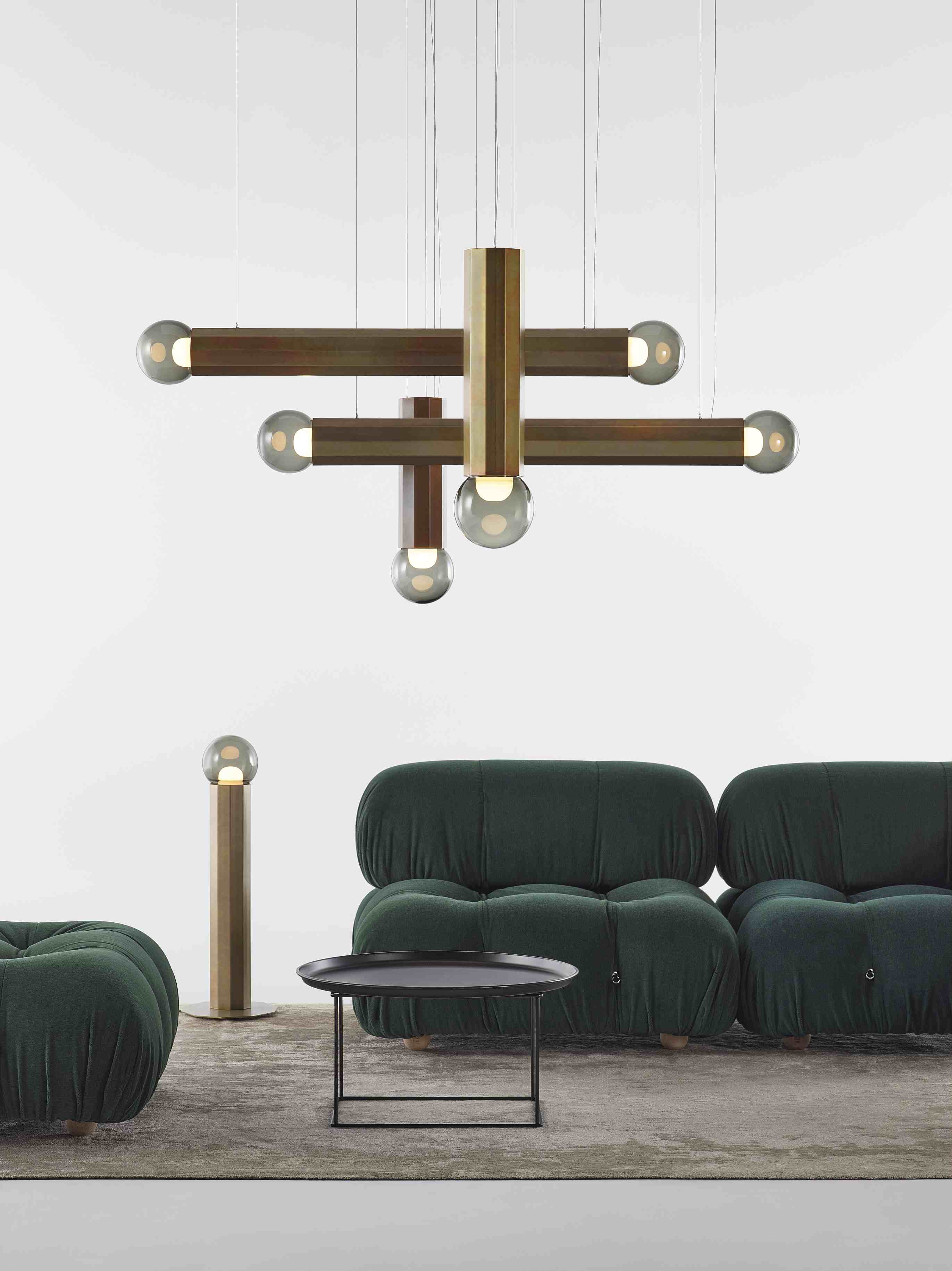 Vloerlamp PRISMA metalen armatuur