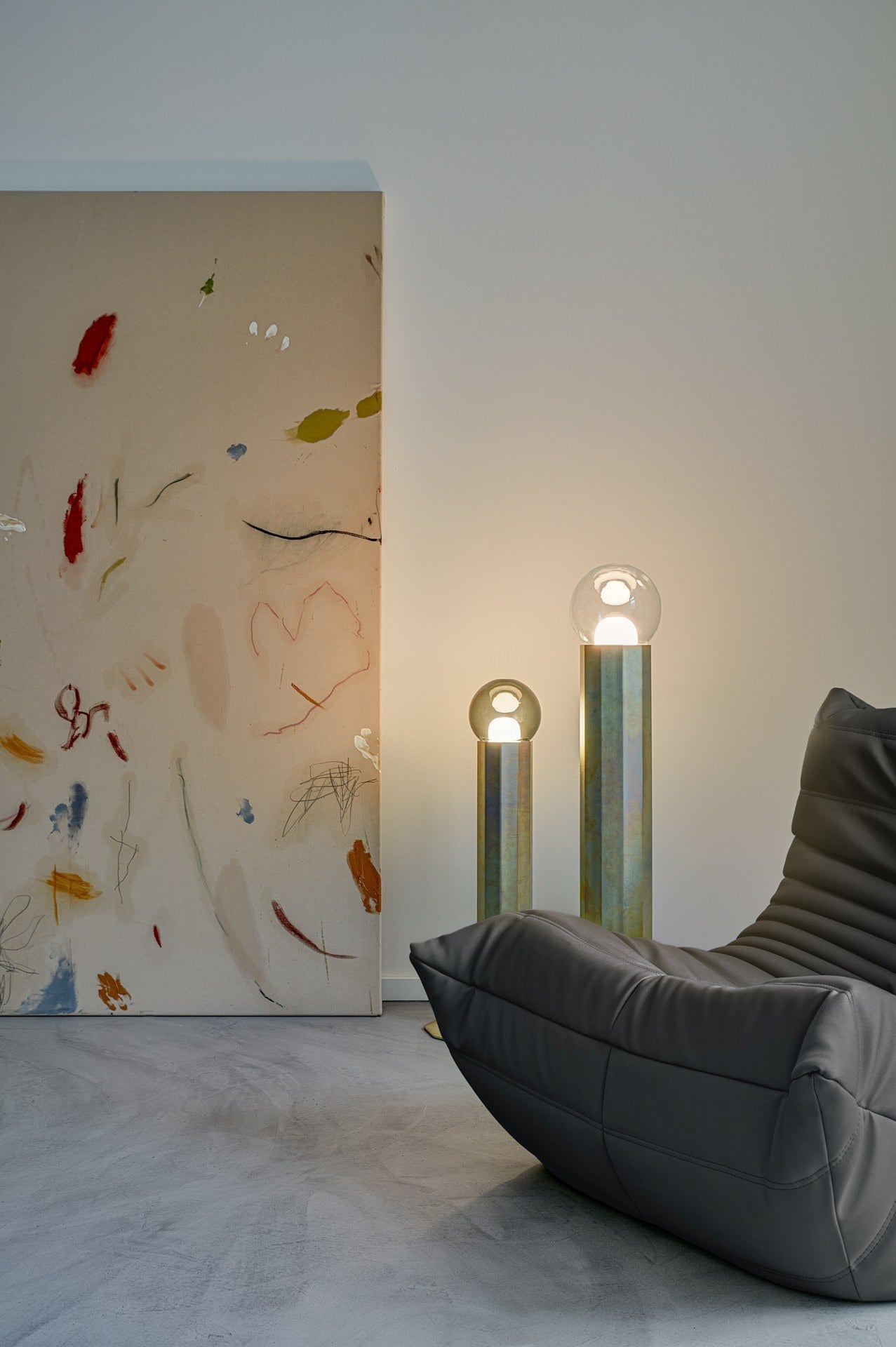Vloerlamp PRISMA metalen armatuur