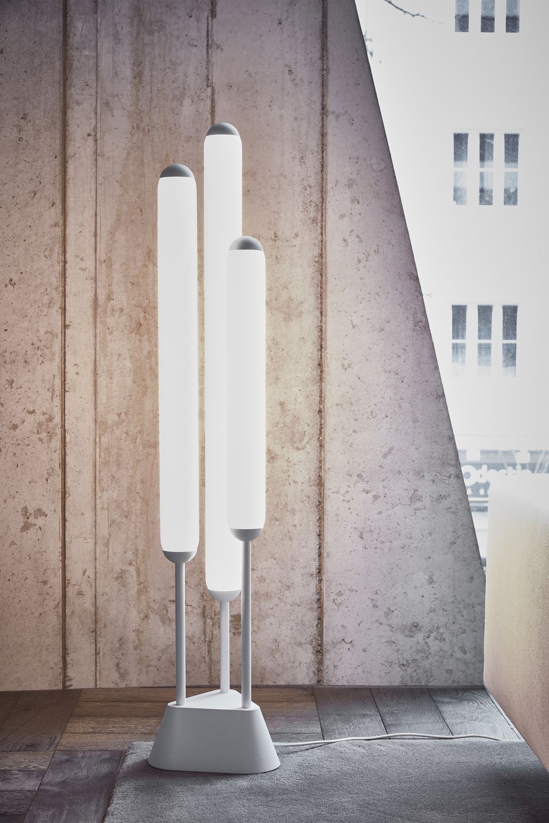 Vloerlamp PURO mat glas