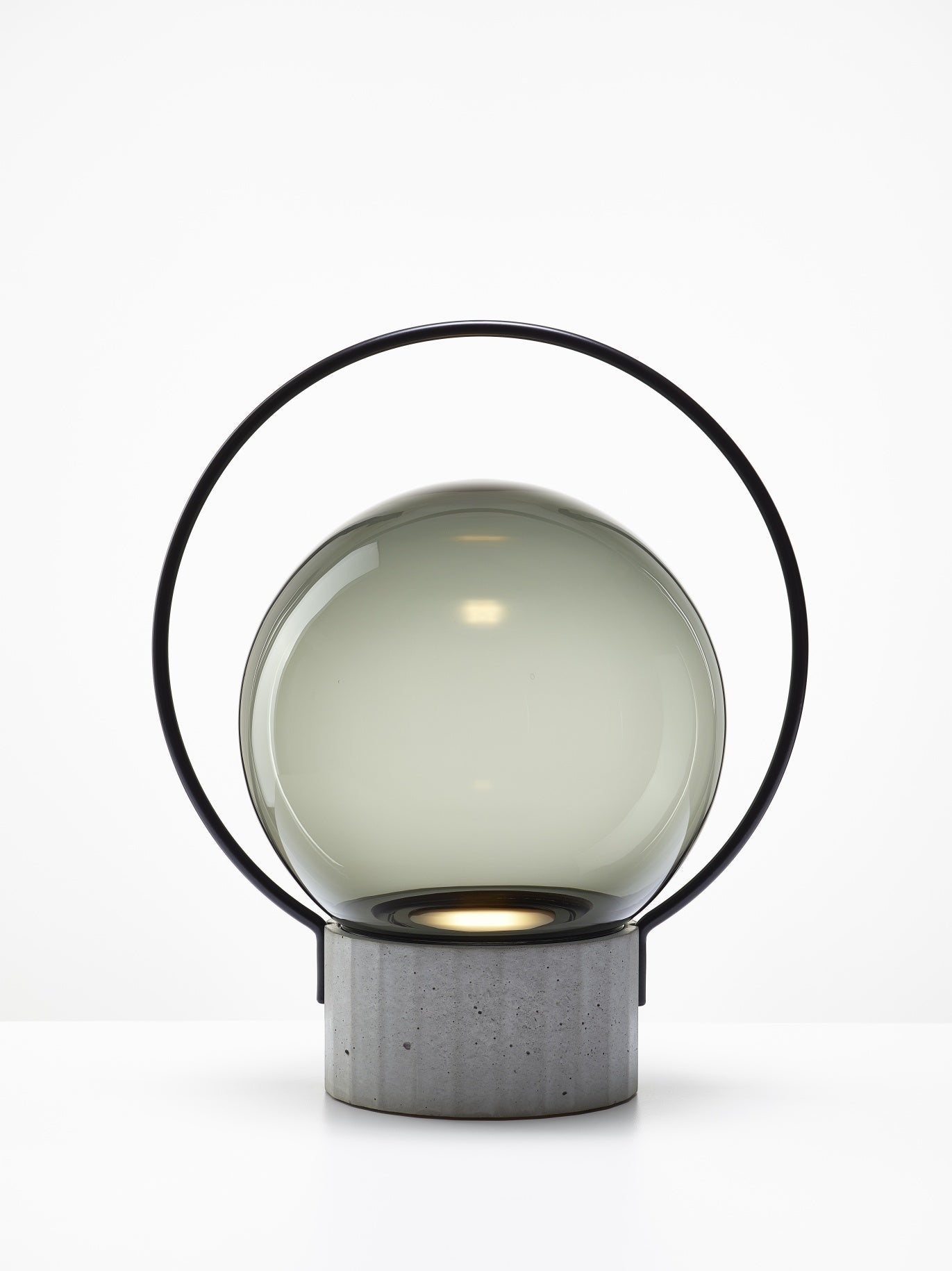 Draagbare buiten tafellamp SFERA PORTABLE glanzend glas