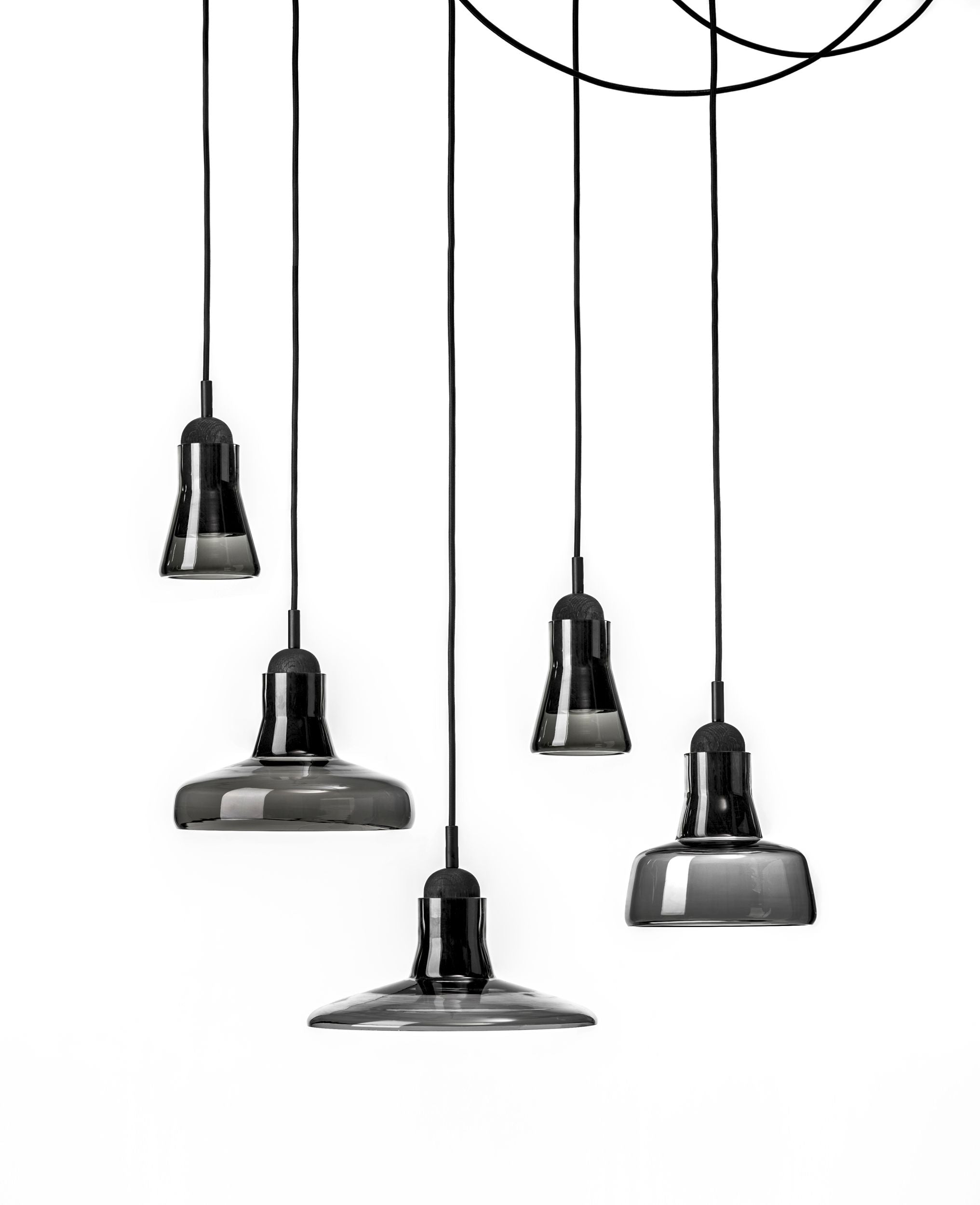 Hanglamp SHADOWS - SET FREE glanzend glas