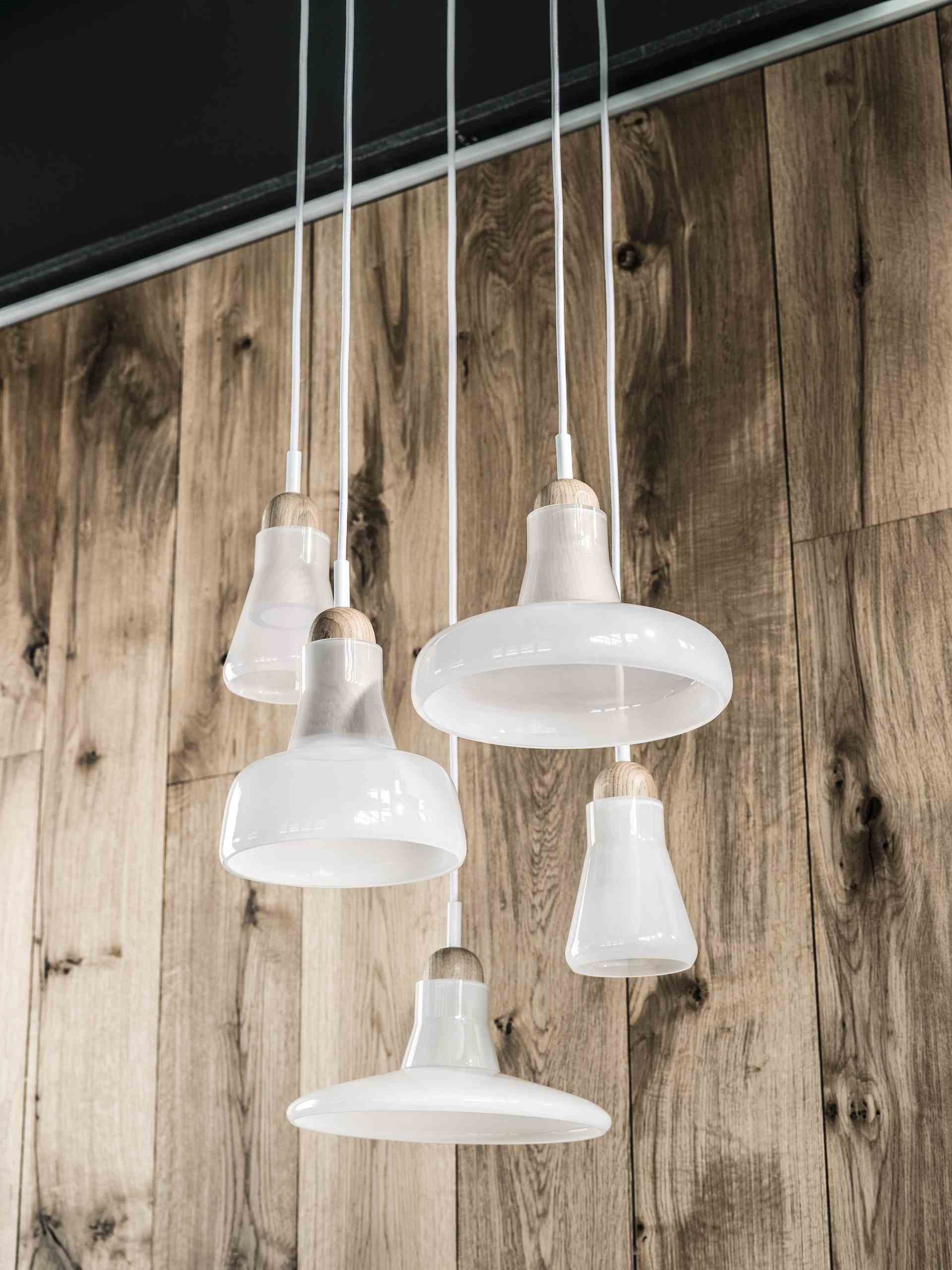 Hanglamp SHADOWS - SET RING glas glanzend