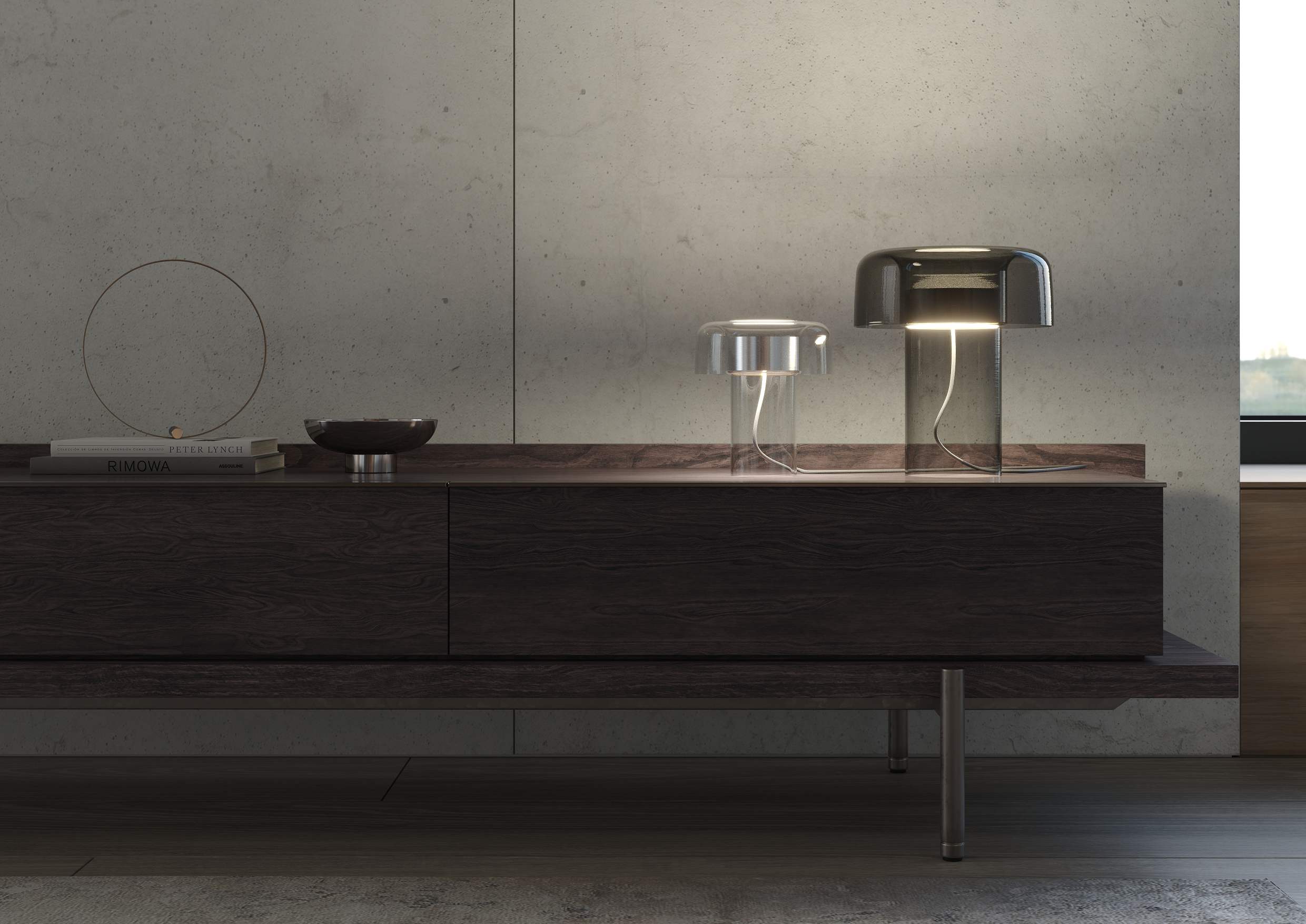 Tafellamp SPECTRA van glas