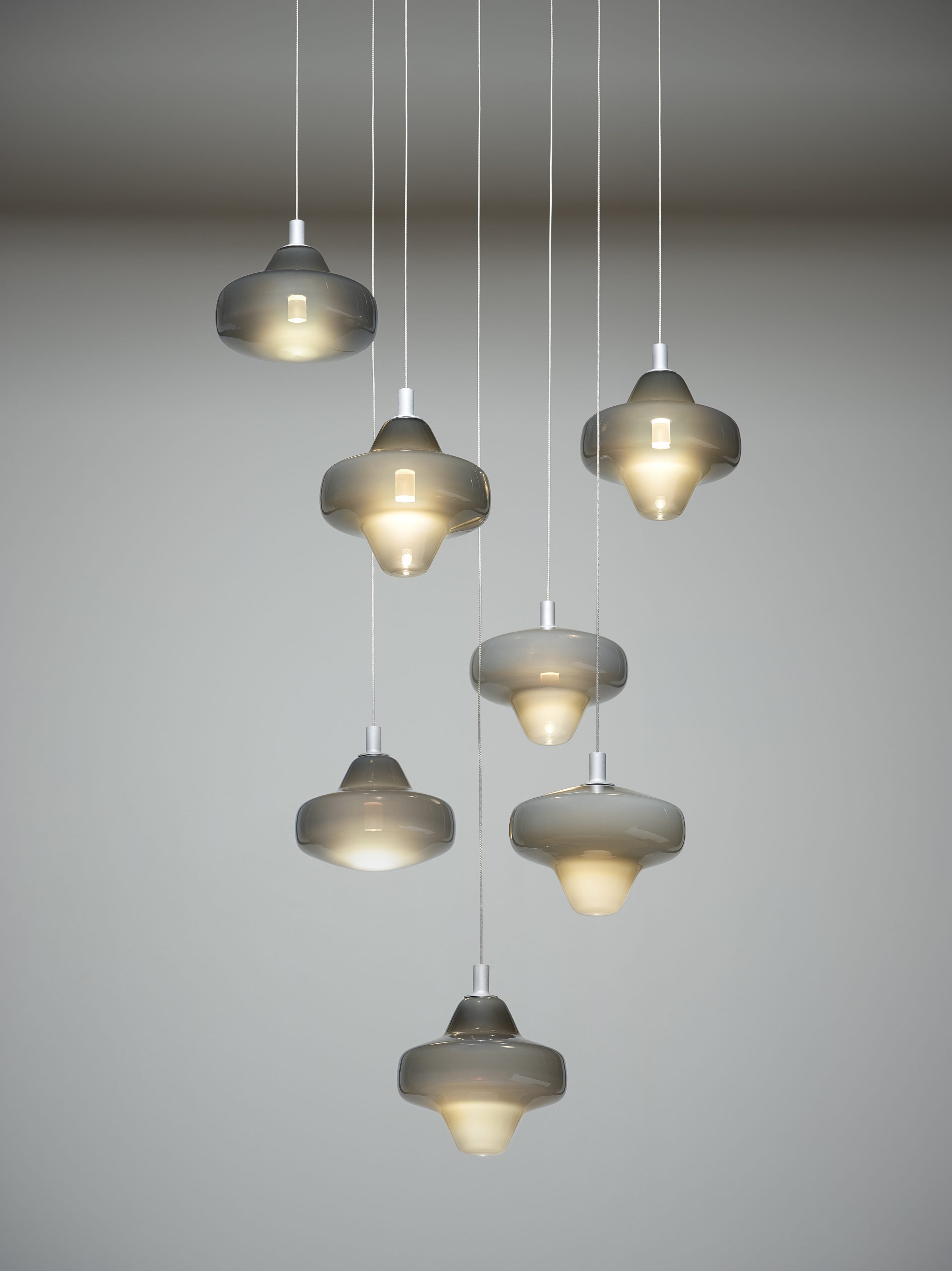 Hanglamp STARCLOUD opblaasbaar glas