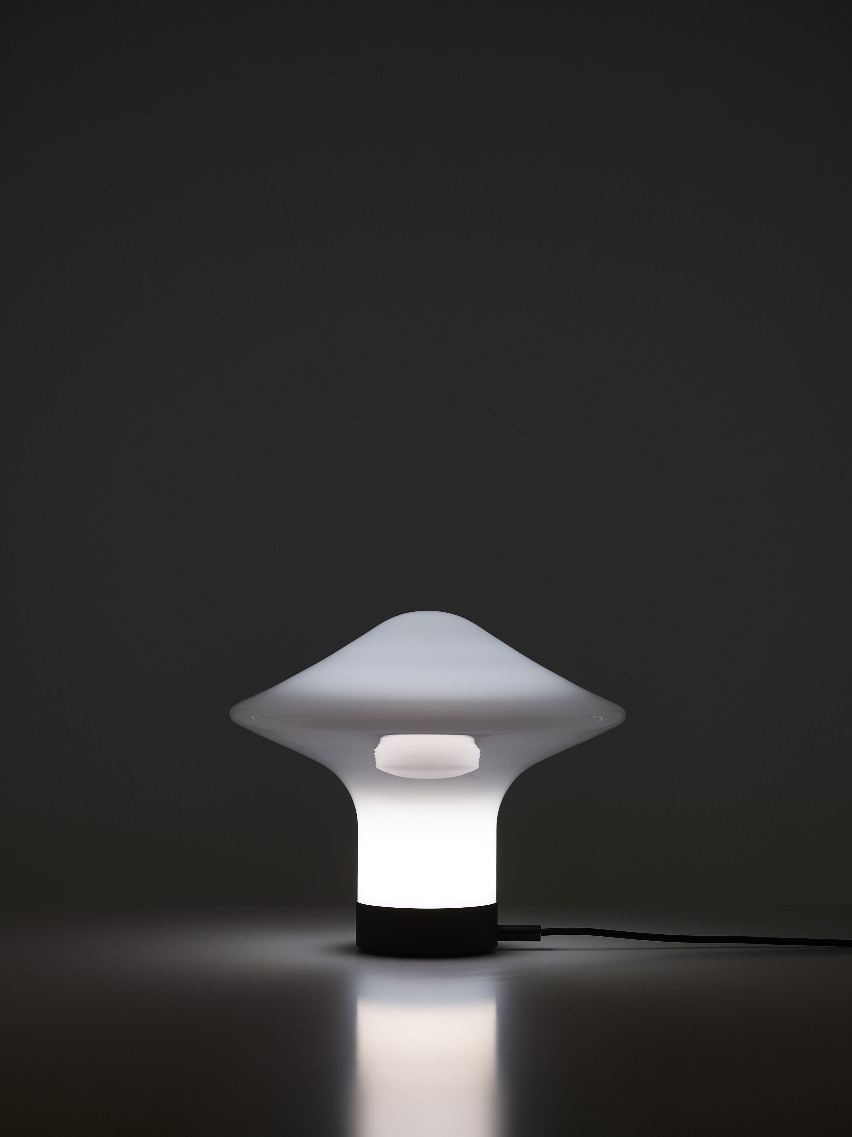 Tafellamp TROTTOLA geblazen glas