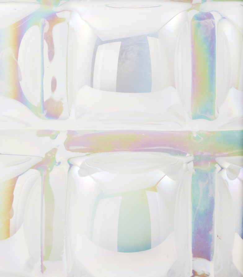 BUBBLE white glossy vase