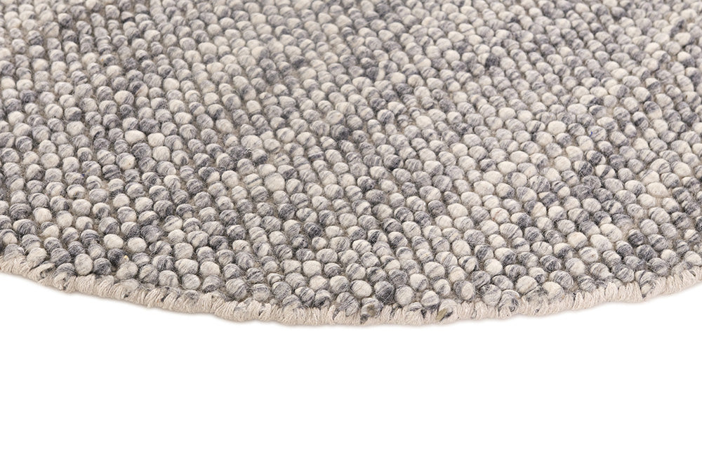 Anthracite Round Rug BUBBLES